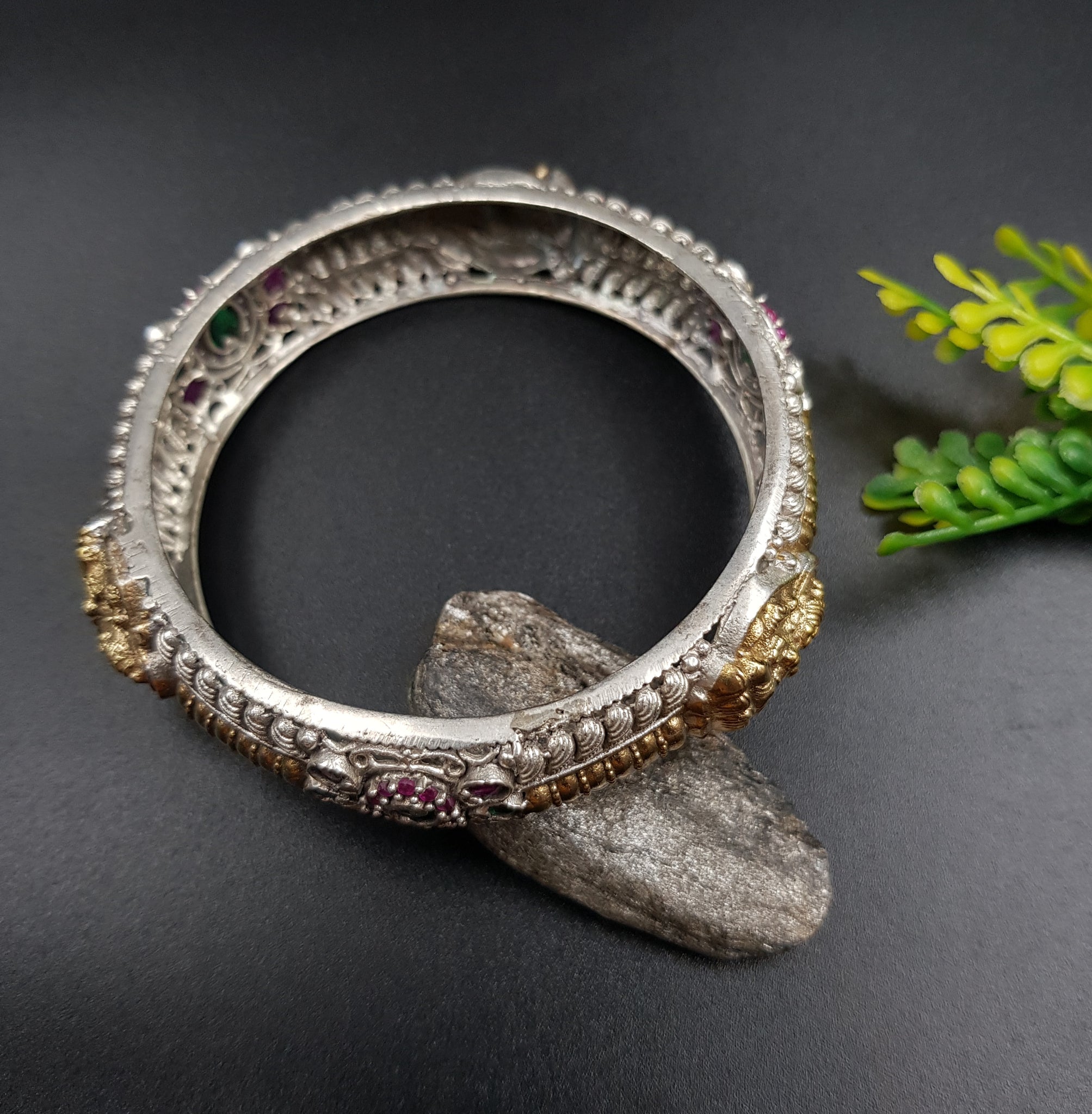 Bangles/Kada Silver Oxidized 10966-59