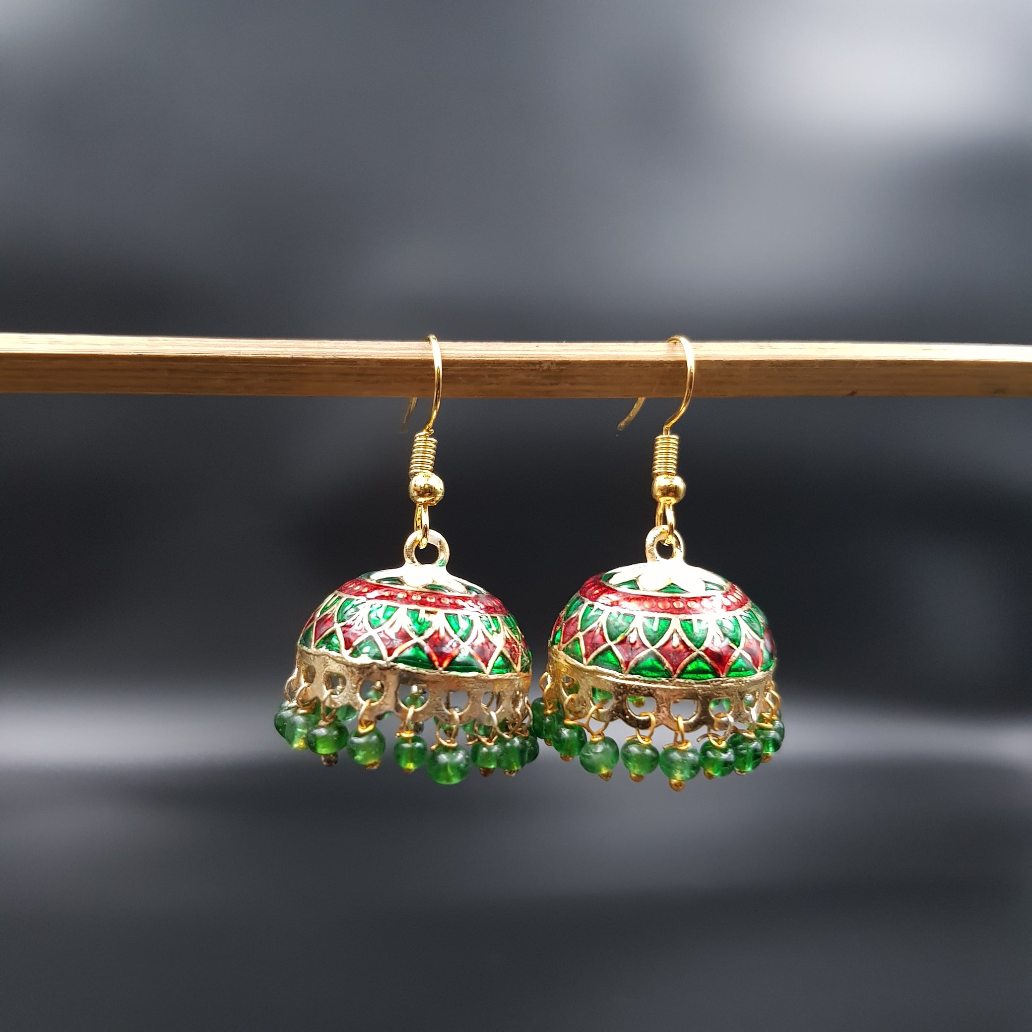 Meenakari Jhumki Fashion Earring 9900-R