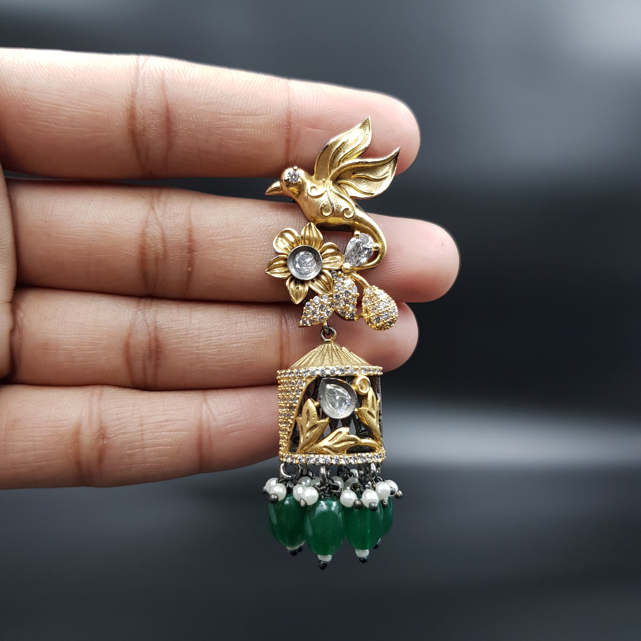 Jhumki Kundan Earring 10825-69