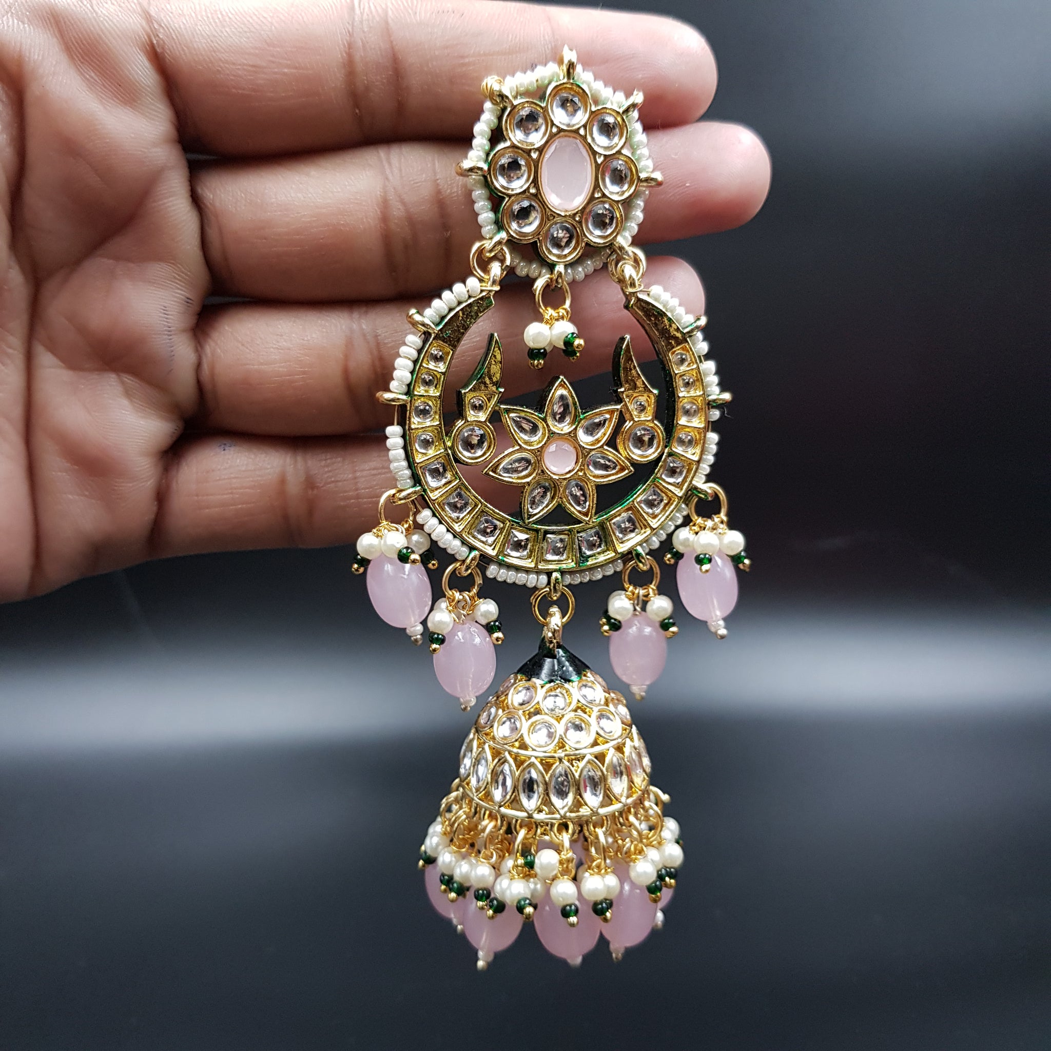 Jhumki Kundan Earring 6879-28