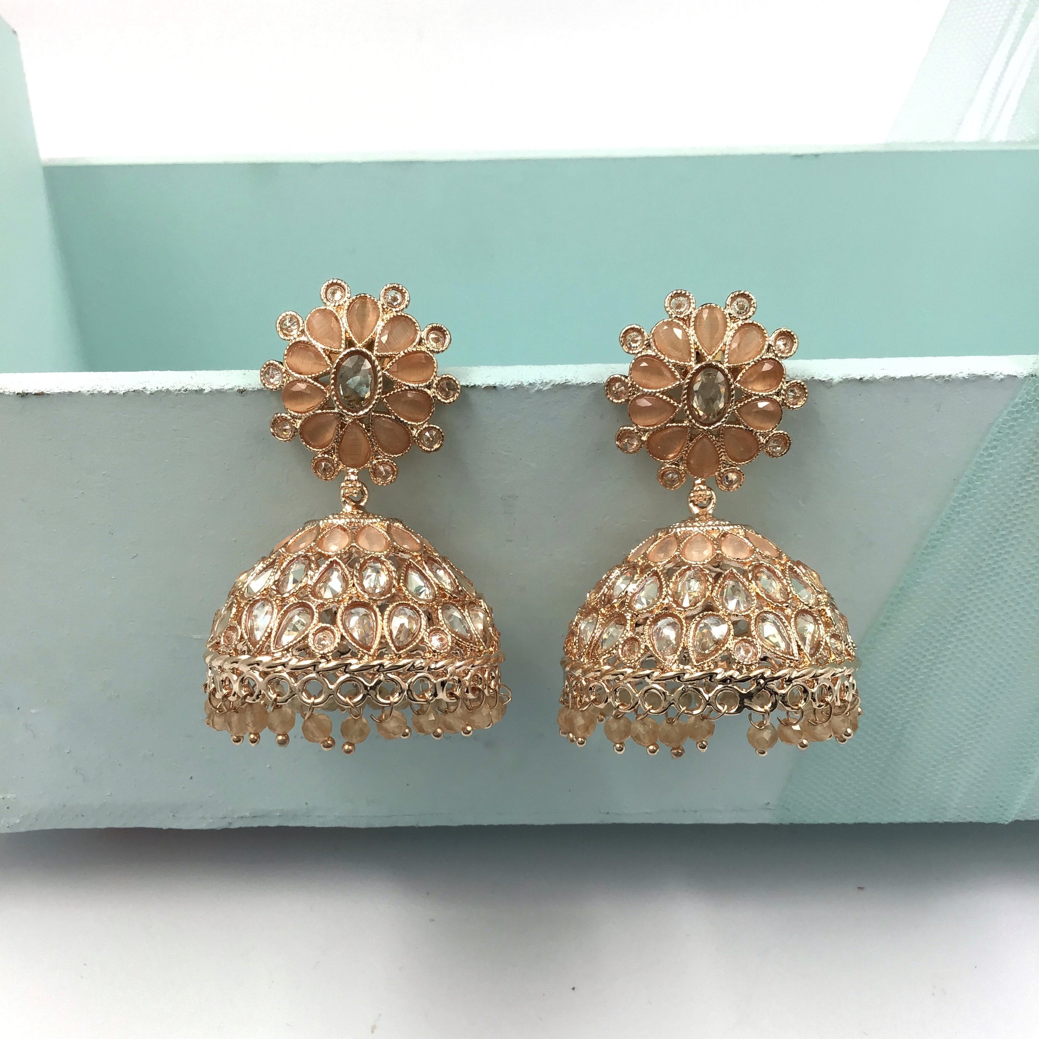 Peach Gold Look Earring 18061-5243