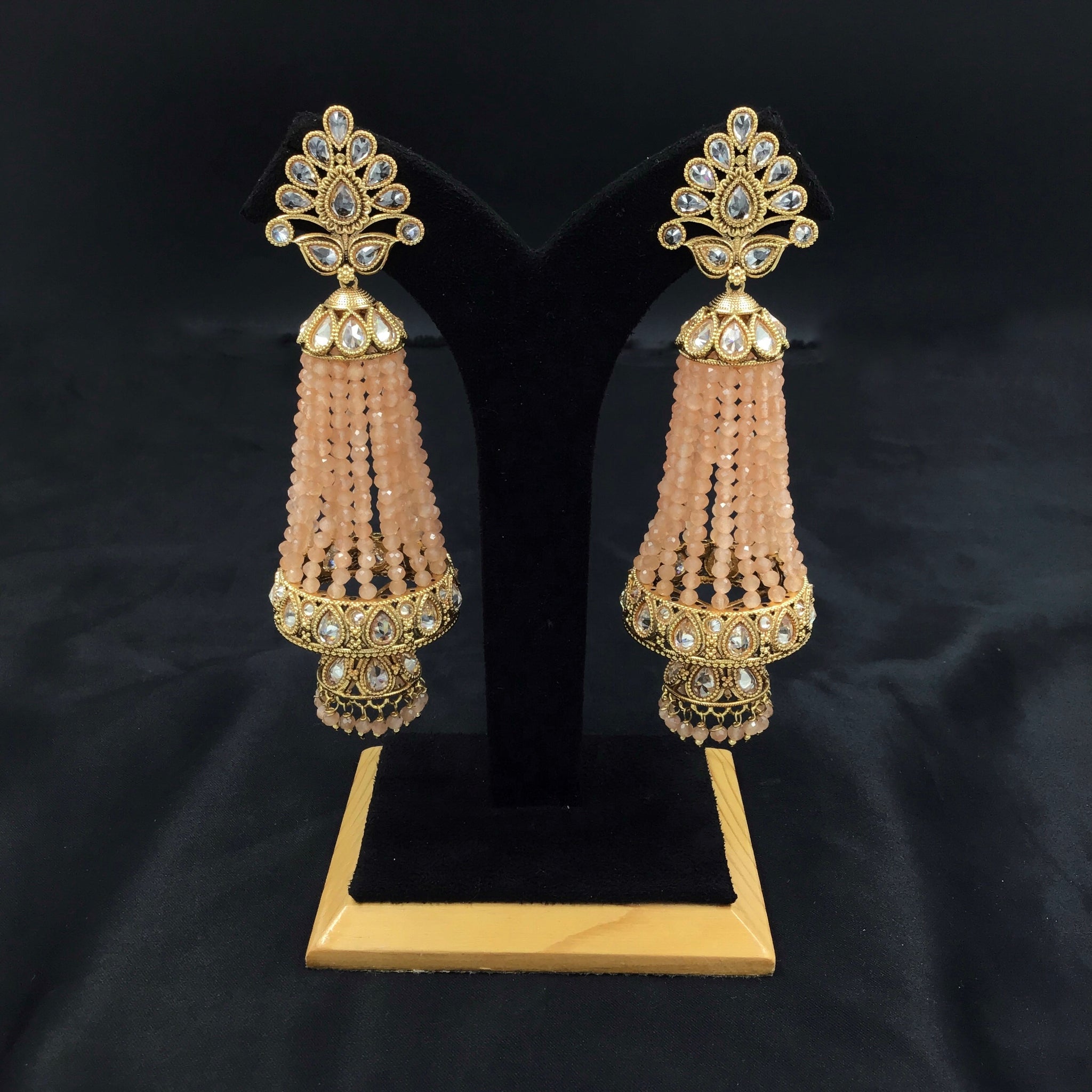 Peach Gold Look Earring 10074-5368