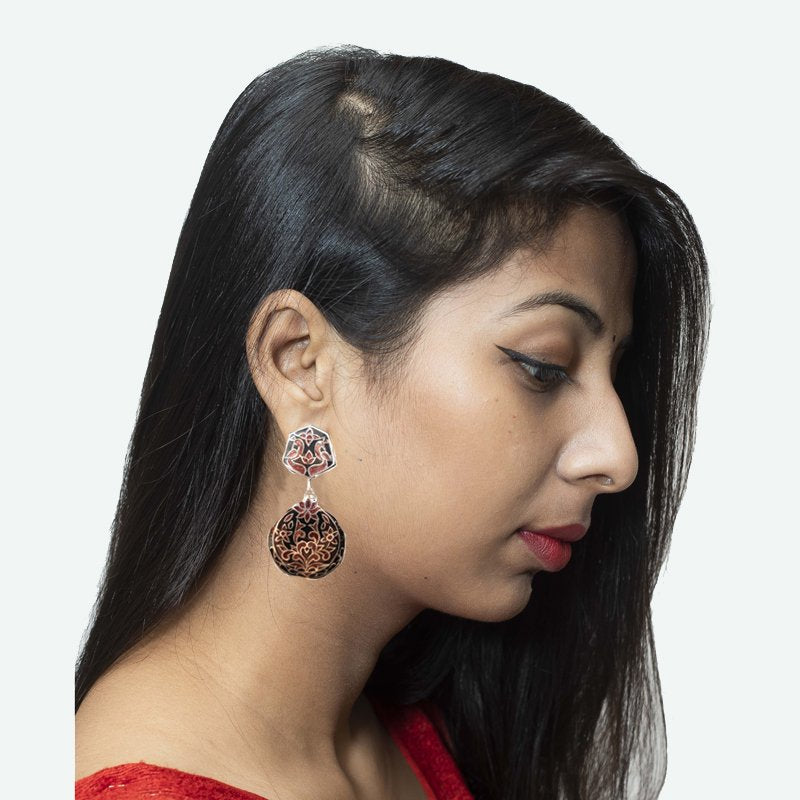 Multi Silver Earring  11905-8118