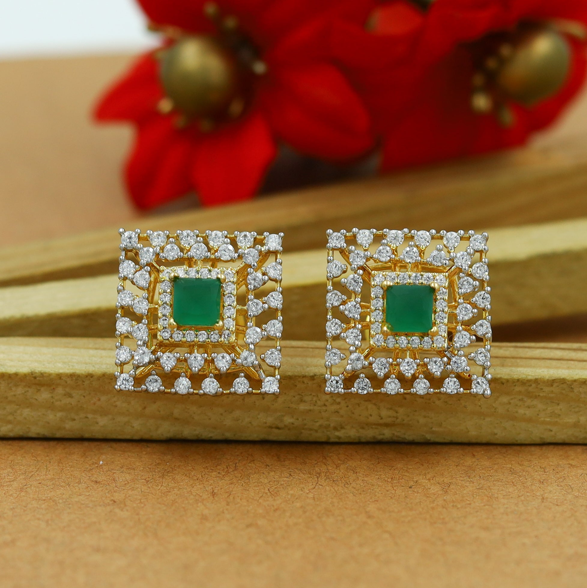 Tops/Studs Zircon/AD Earring 15272-69