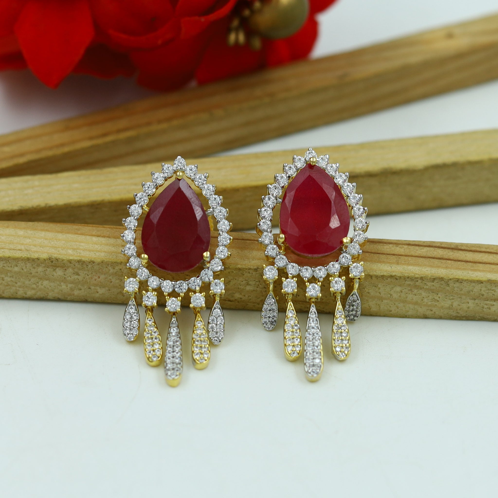 Light Zircon/AD Earring 15256-69