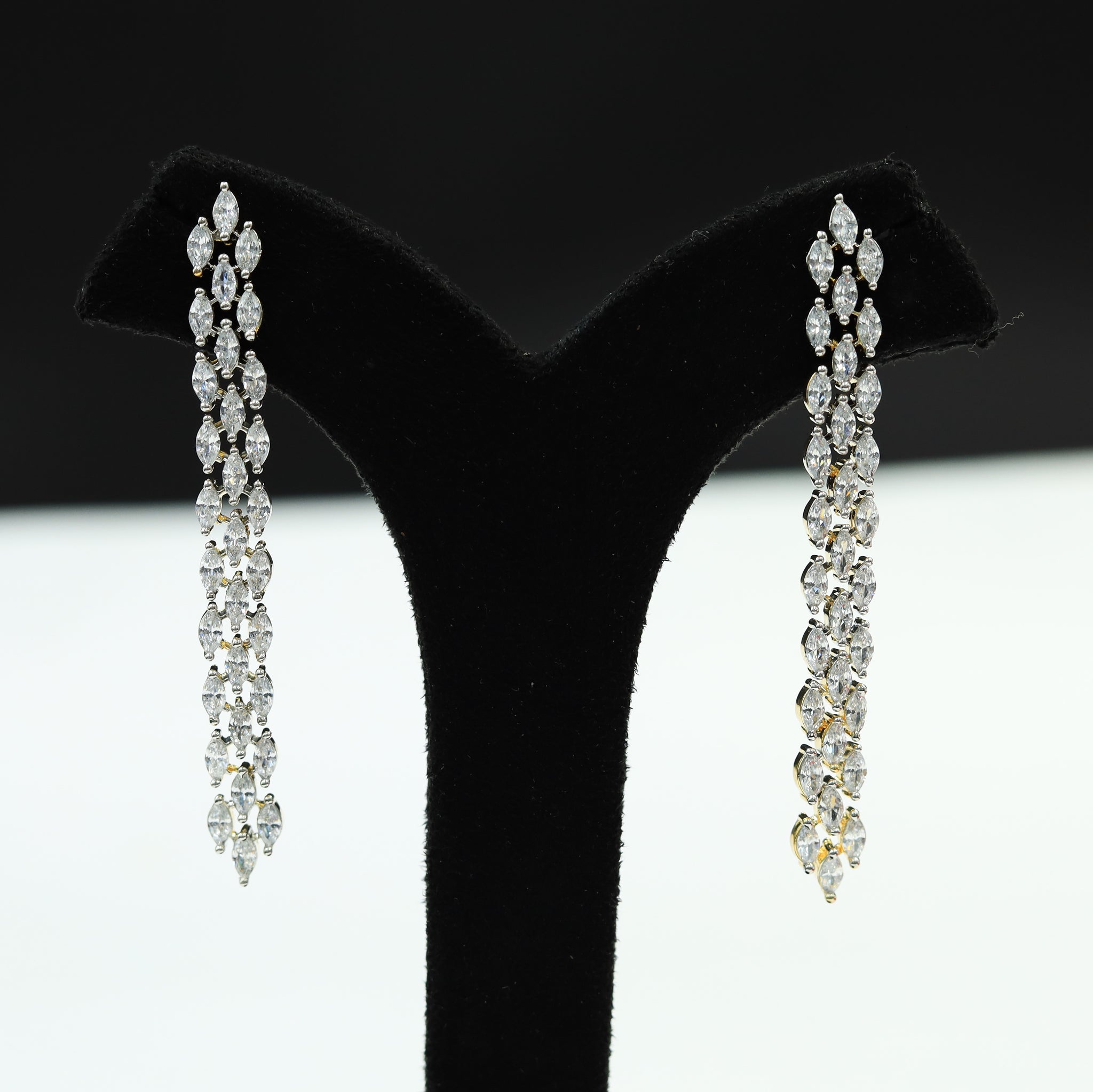 Danglers Zircon/AD Earring 7381-34