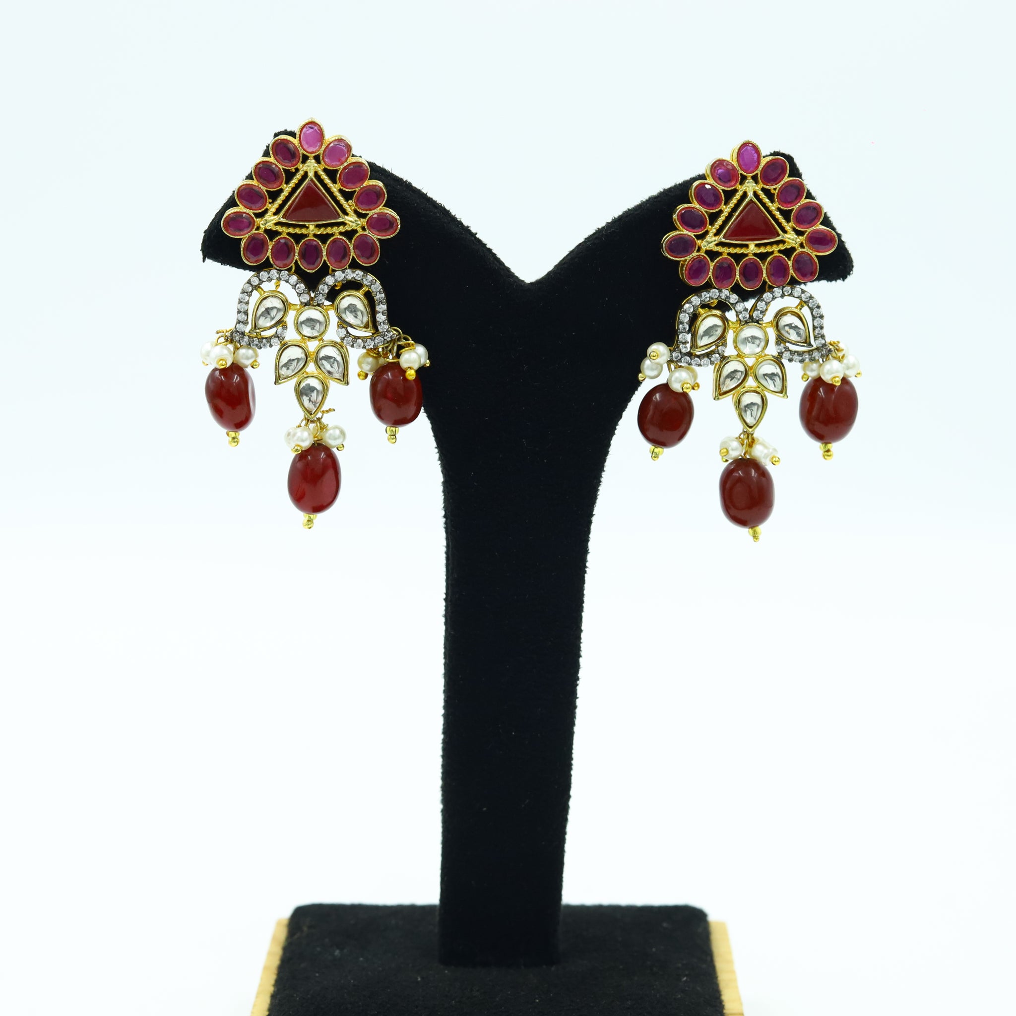 Ruby Kundan Pendant Set 8200-2025