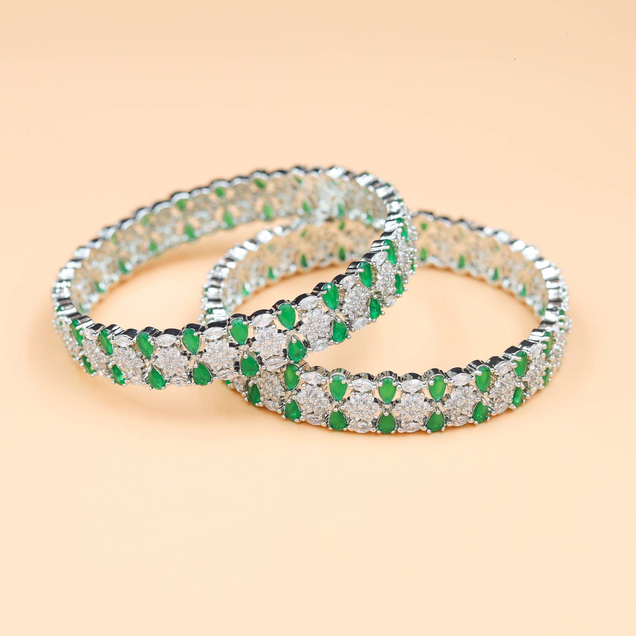 Zircon/AD Bangles/Kada 10146-4