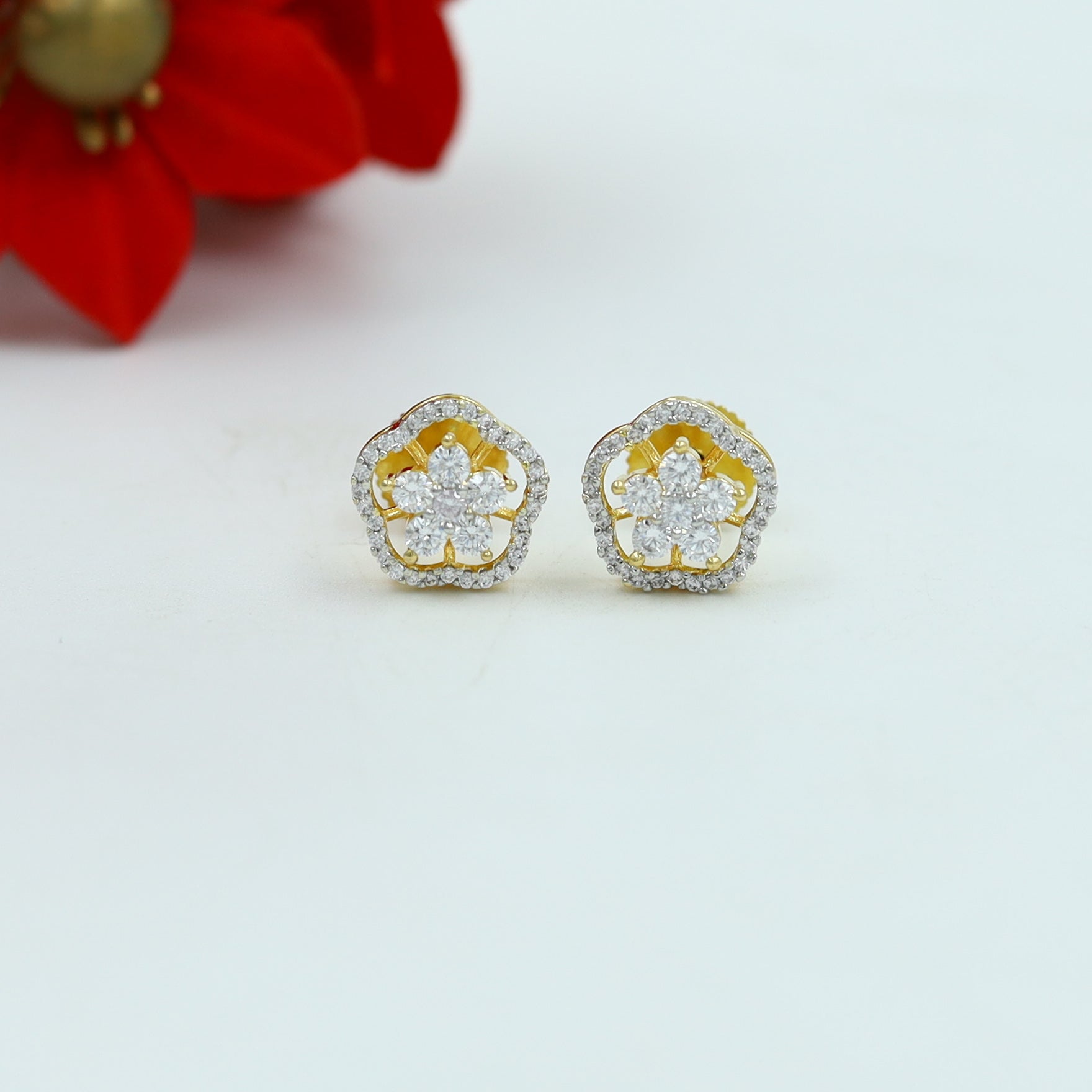 Tops/Studs Zircon/AD Earring 15253-69