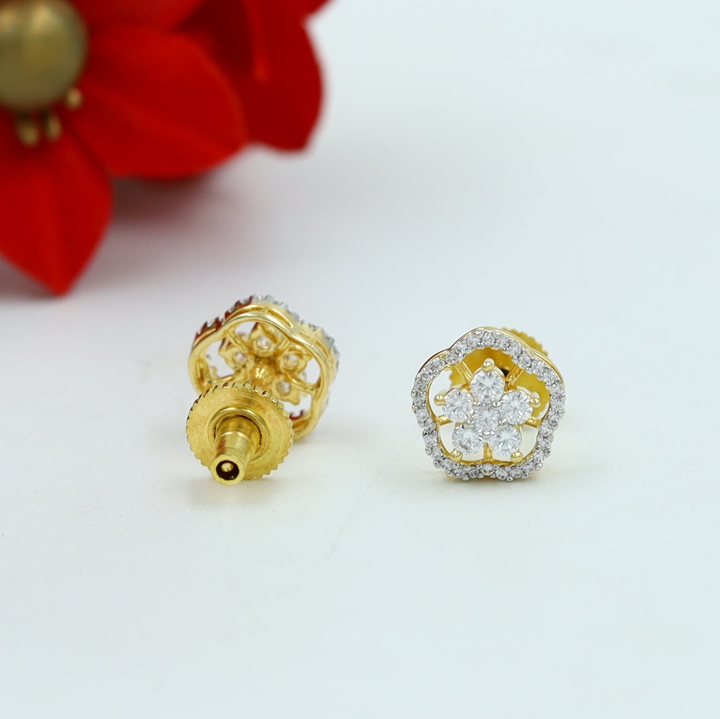 Tops/Studs Zircon/AD Earring 15253-69