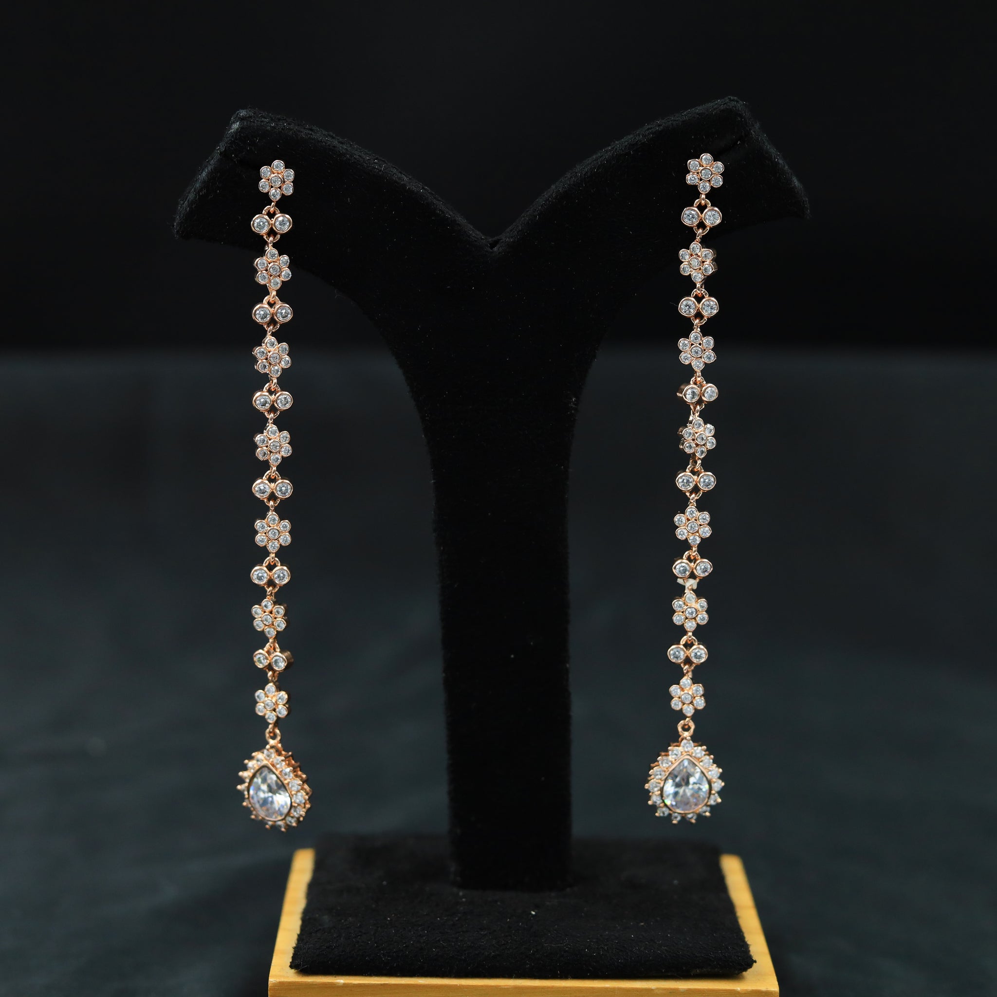 Rose Gold Zircon/AD Earring  2410-6475