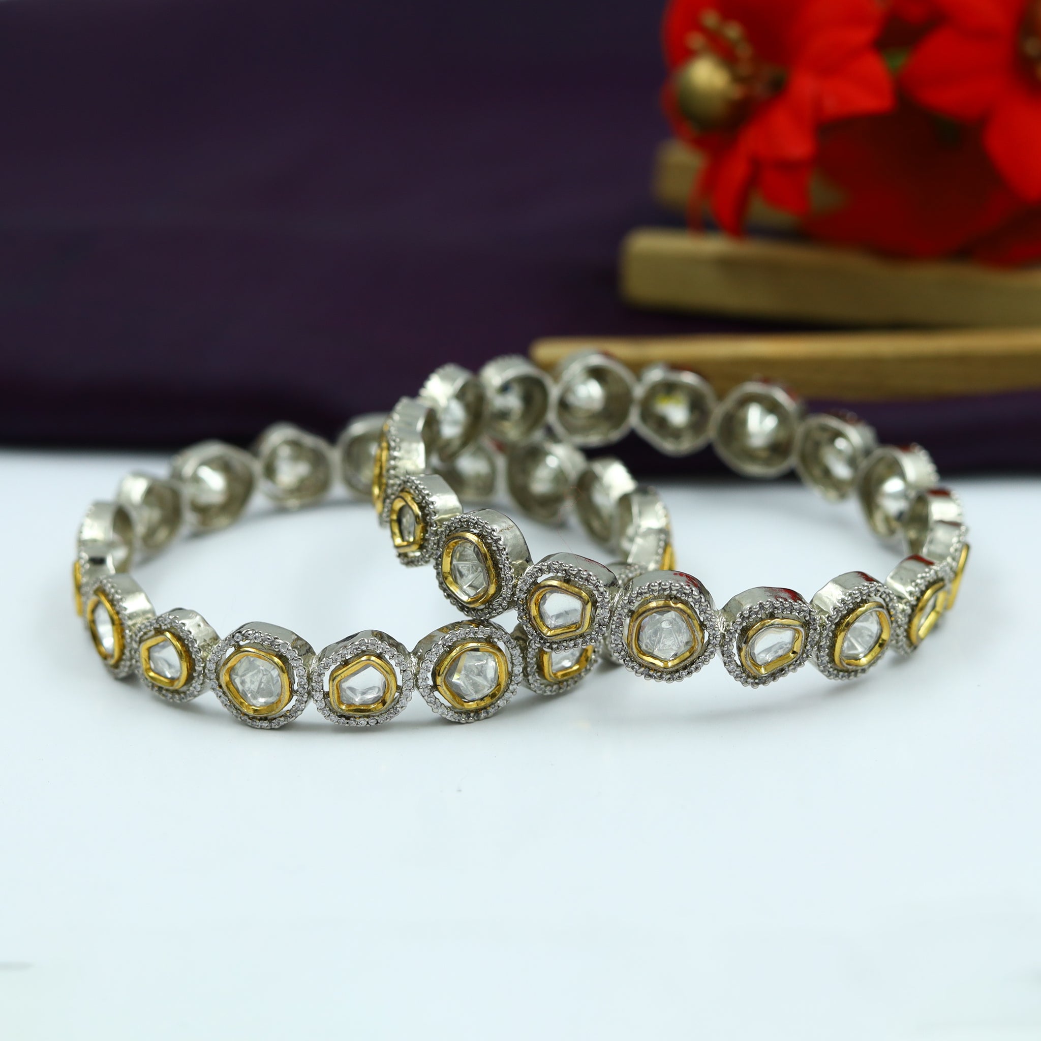 Kundan Bangles/Kada 13270-33