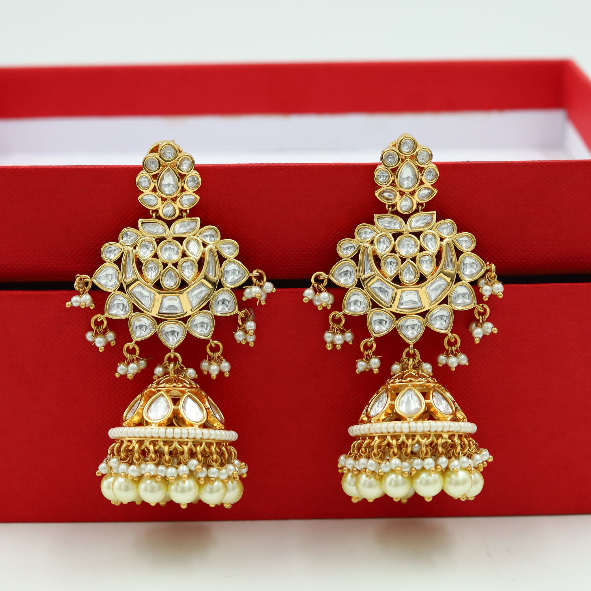 Jhumki Kundan Earring 10413-28