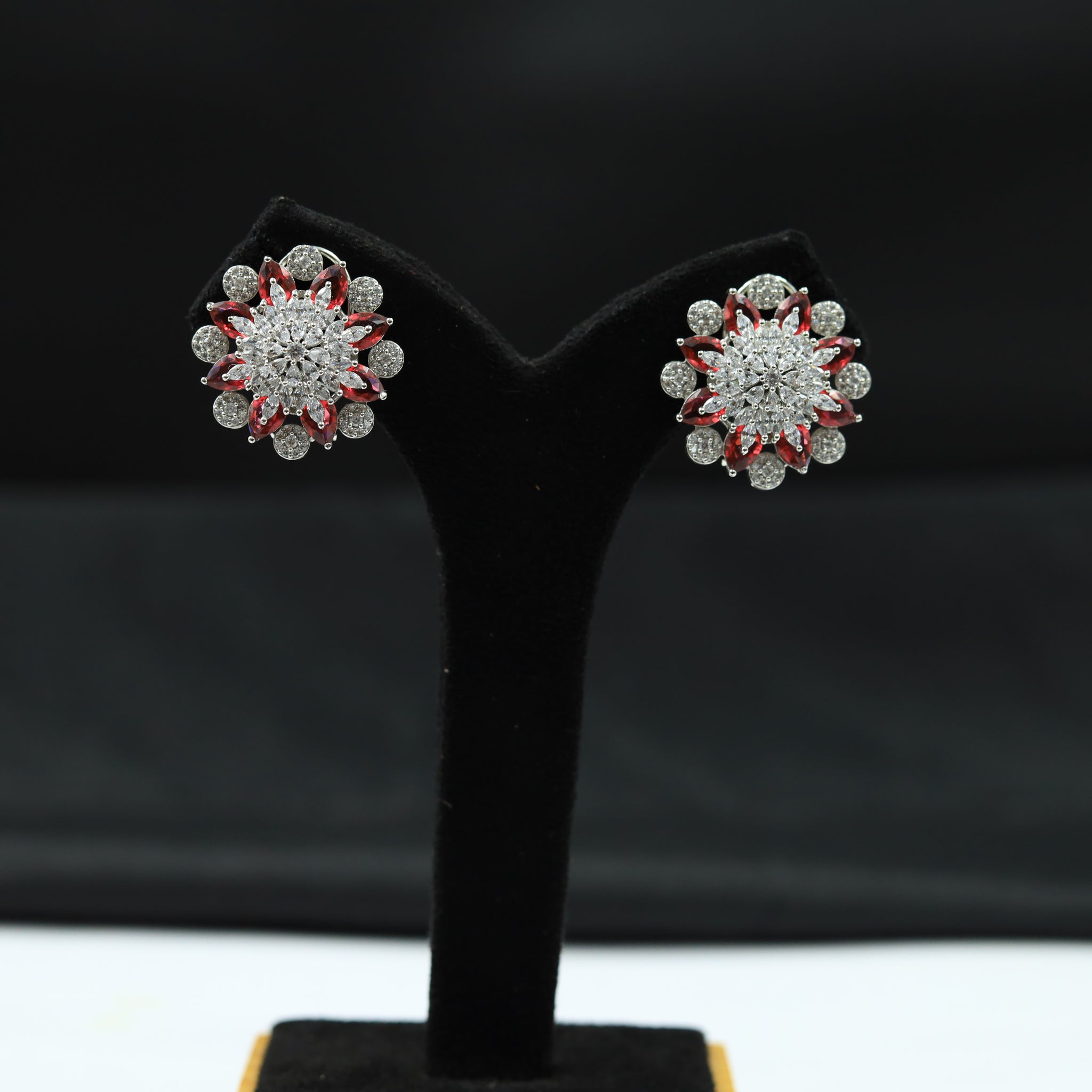 Silver Polish Zircon/AD Earring 6716-69