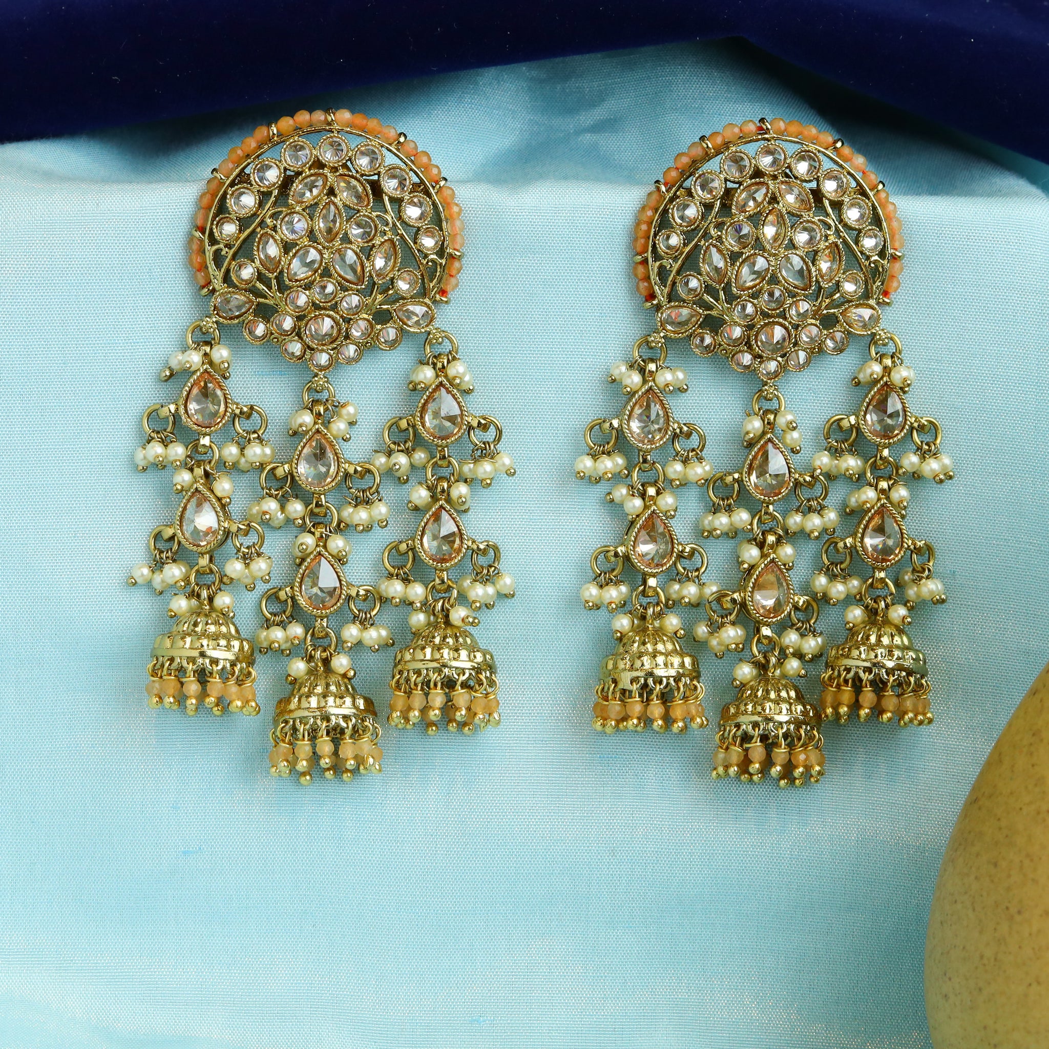 Peach Antique Earrings 9578-4482