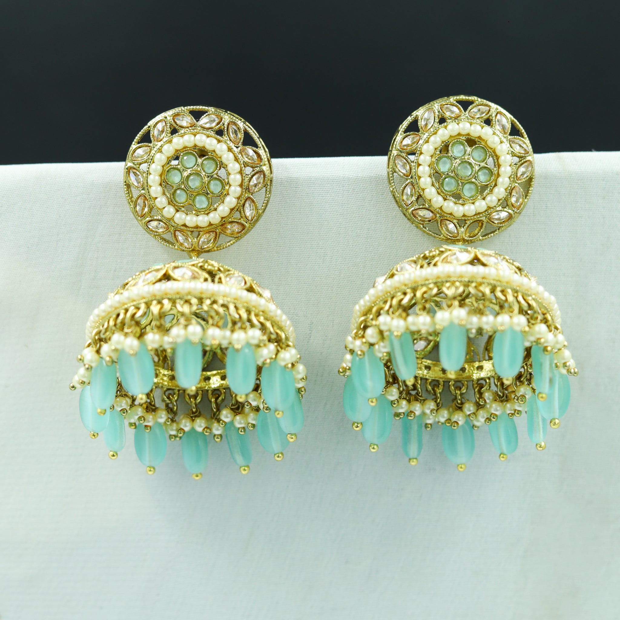 Firozi Gold Look Earring 10066-5472