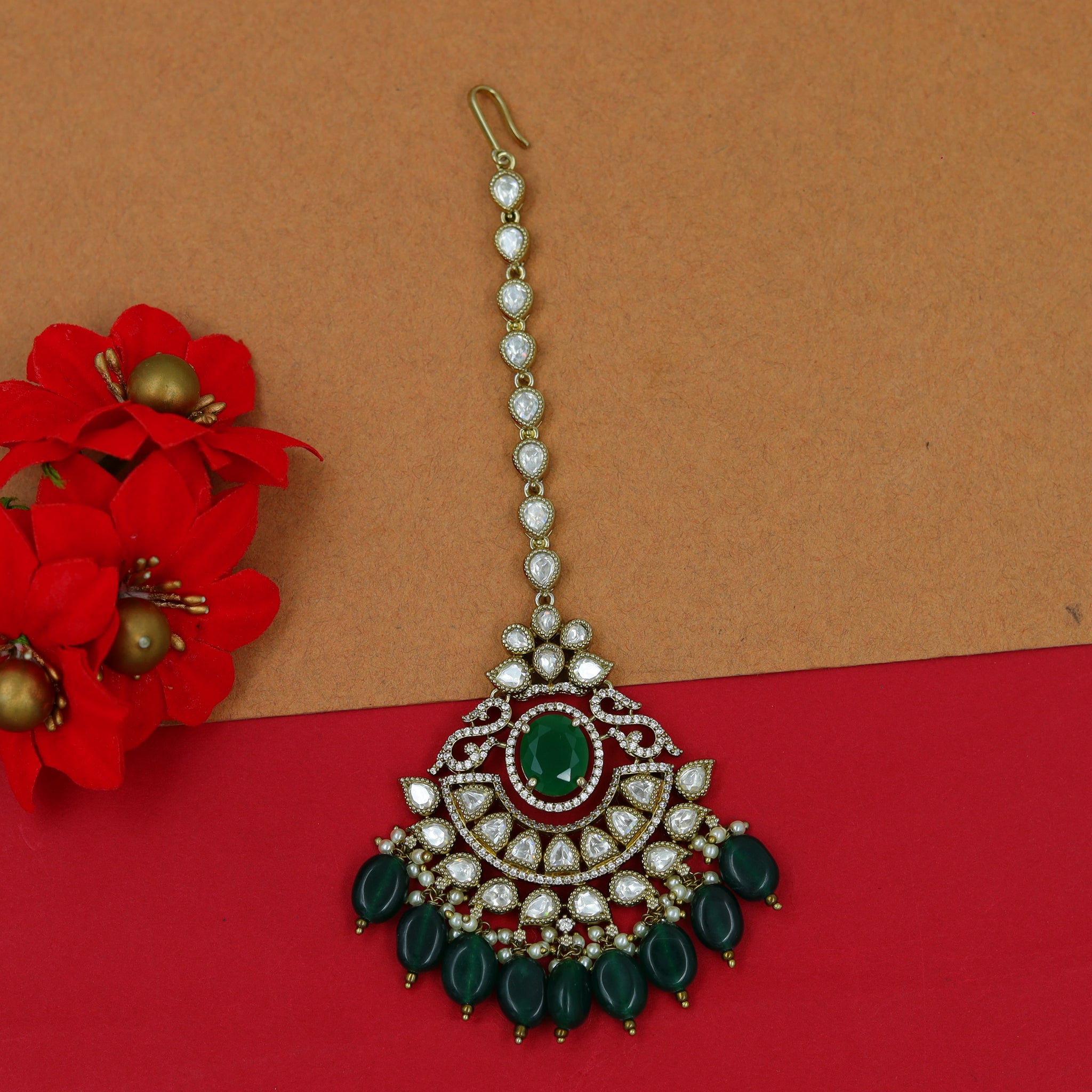 Kundan Maang Tikka 15362-69