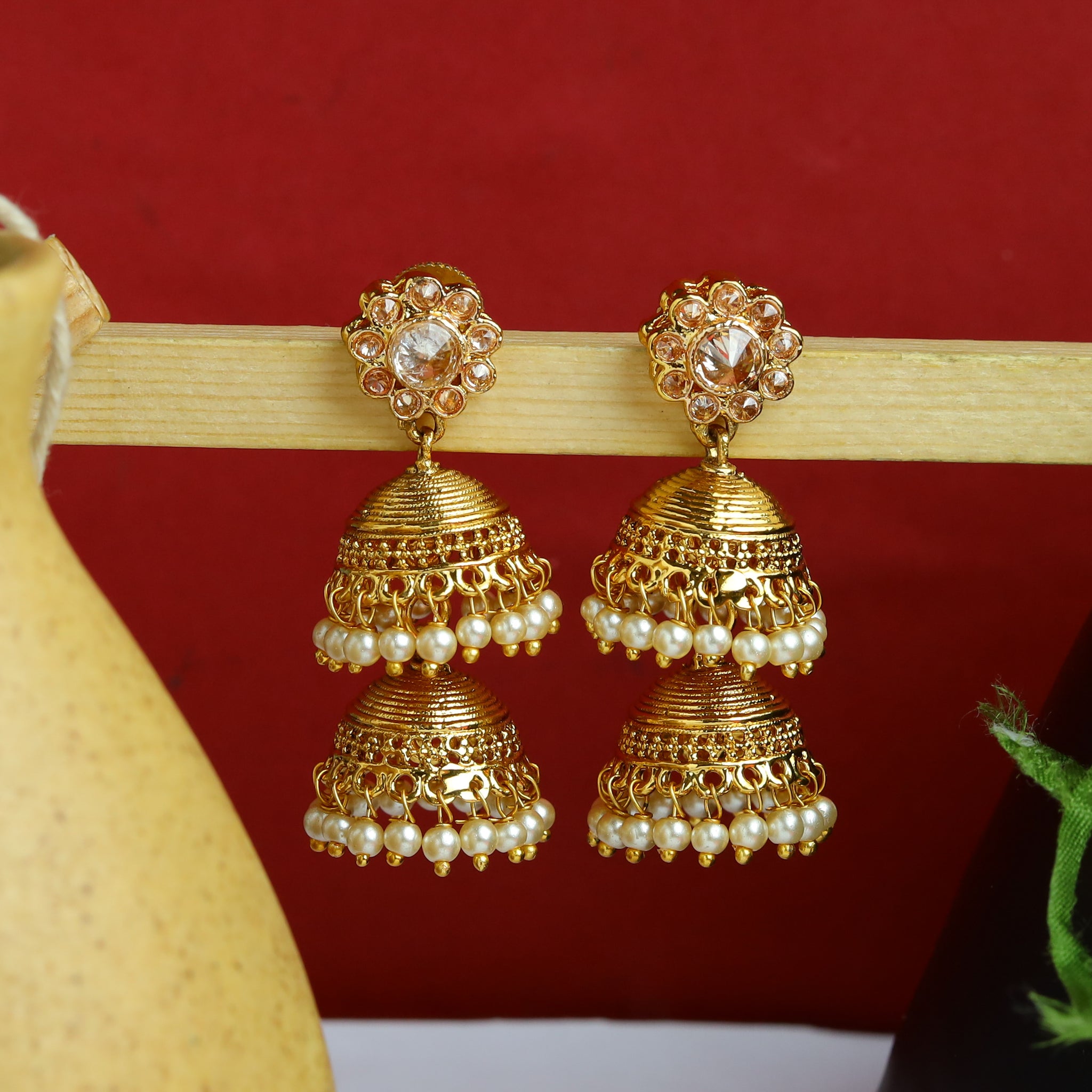 Champagne Gold Look Jhumki 5135-9200