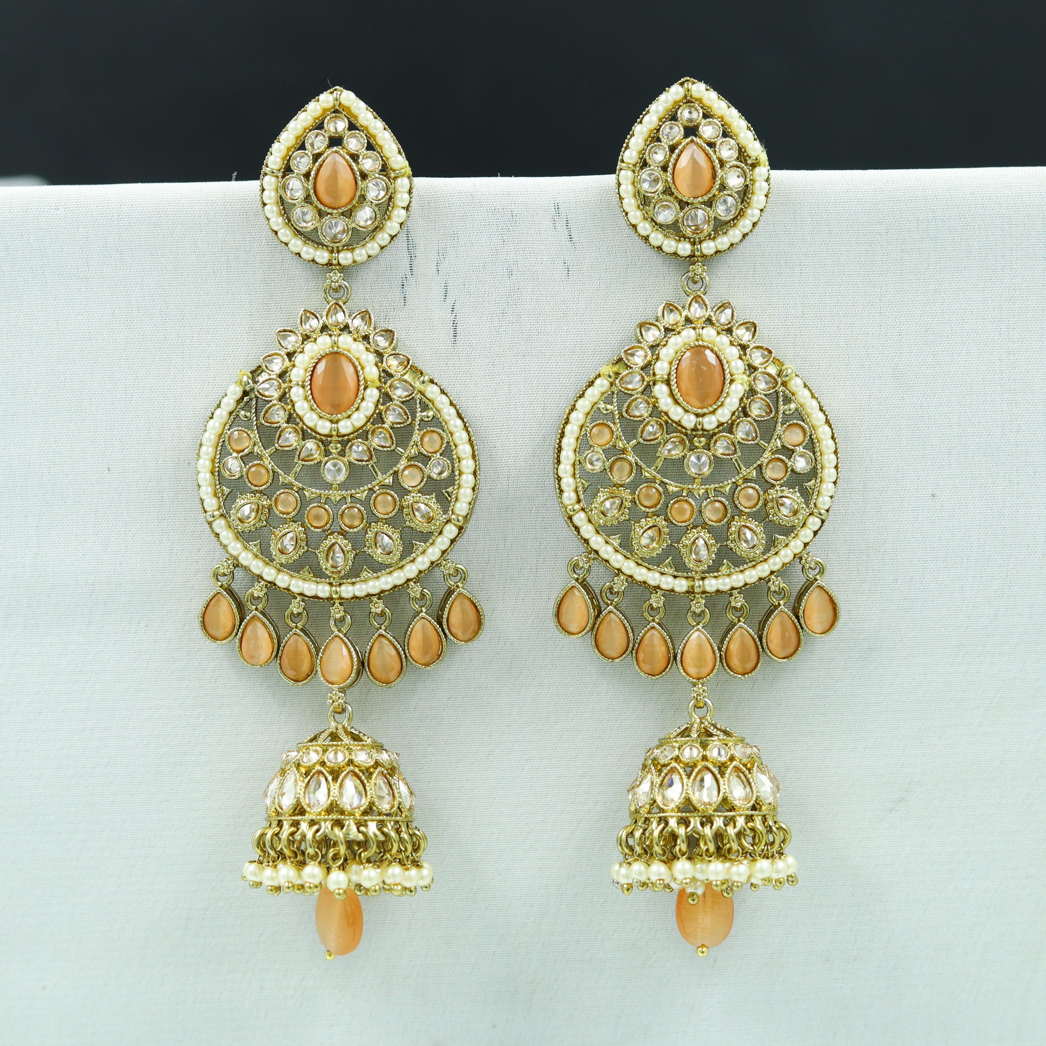 Peach Antique Earrings 12185-8494