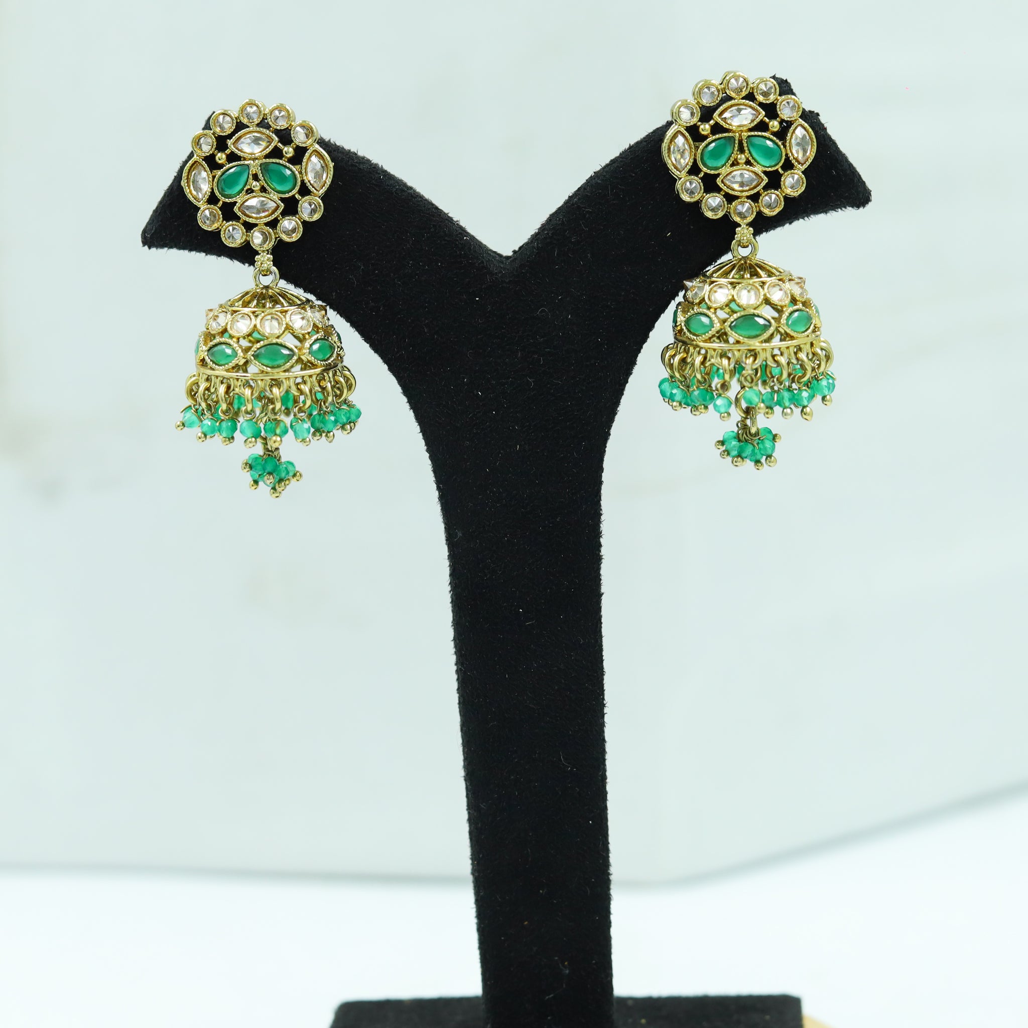 Green Antique Earrings 9605-4544