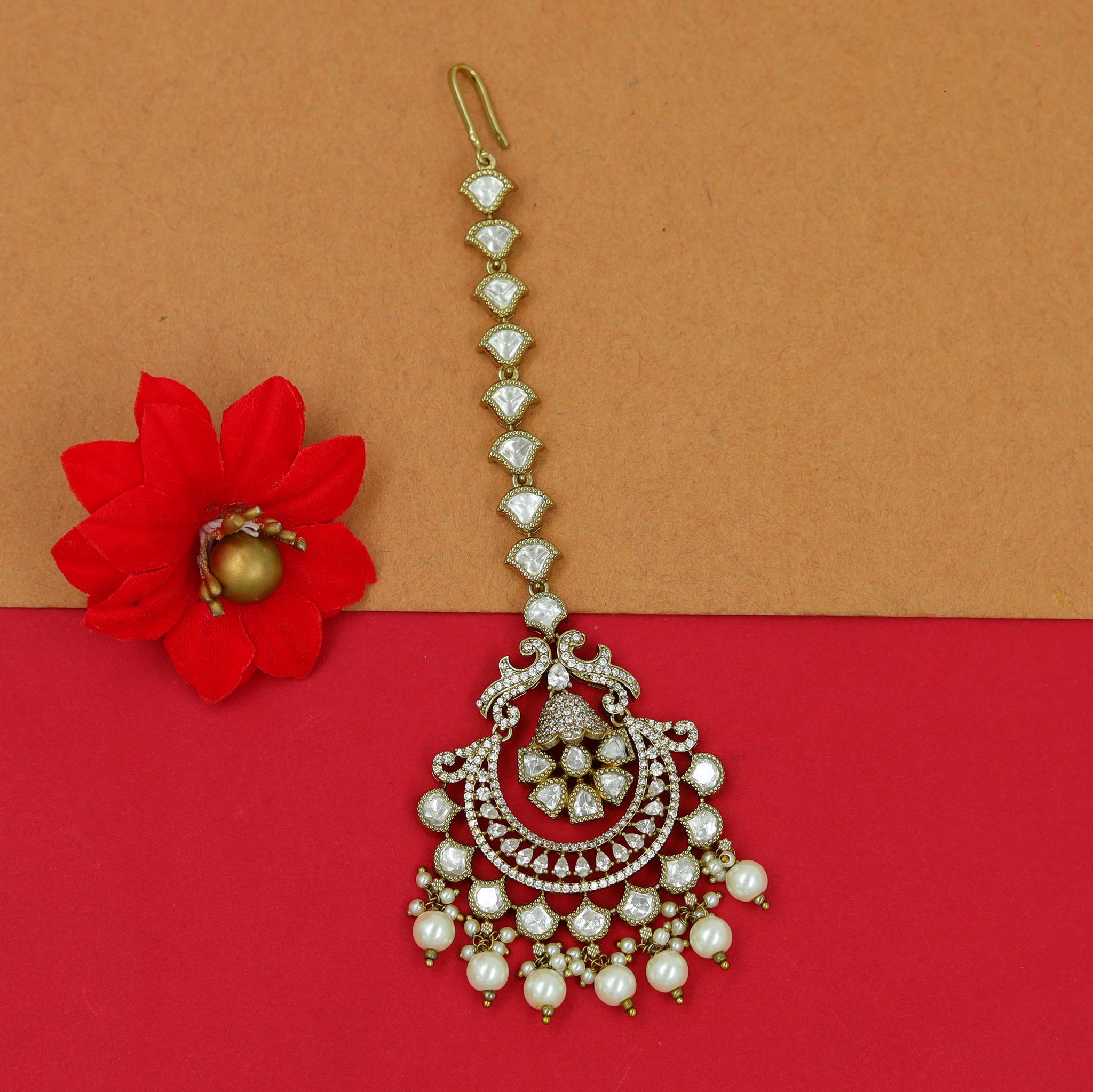 Kundan Maang Tikka 15368-69