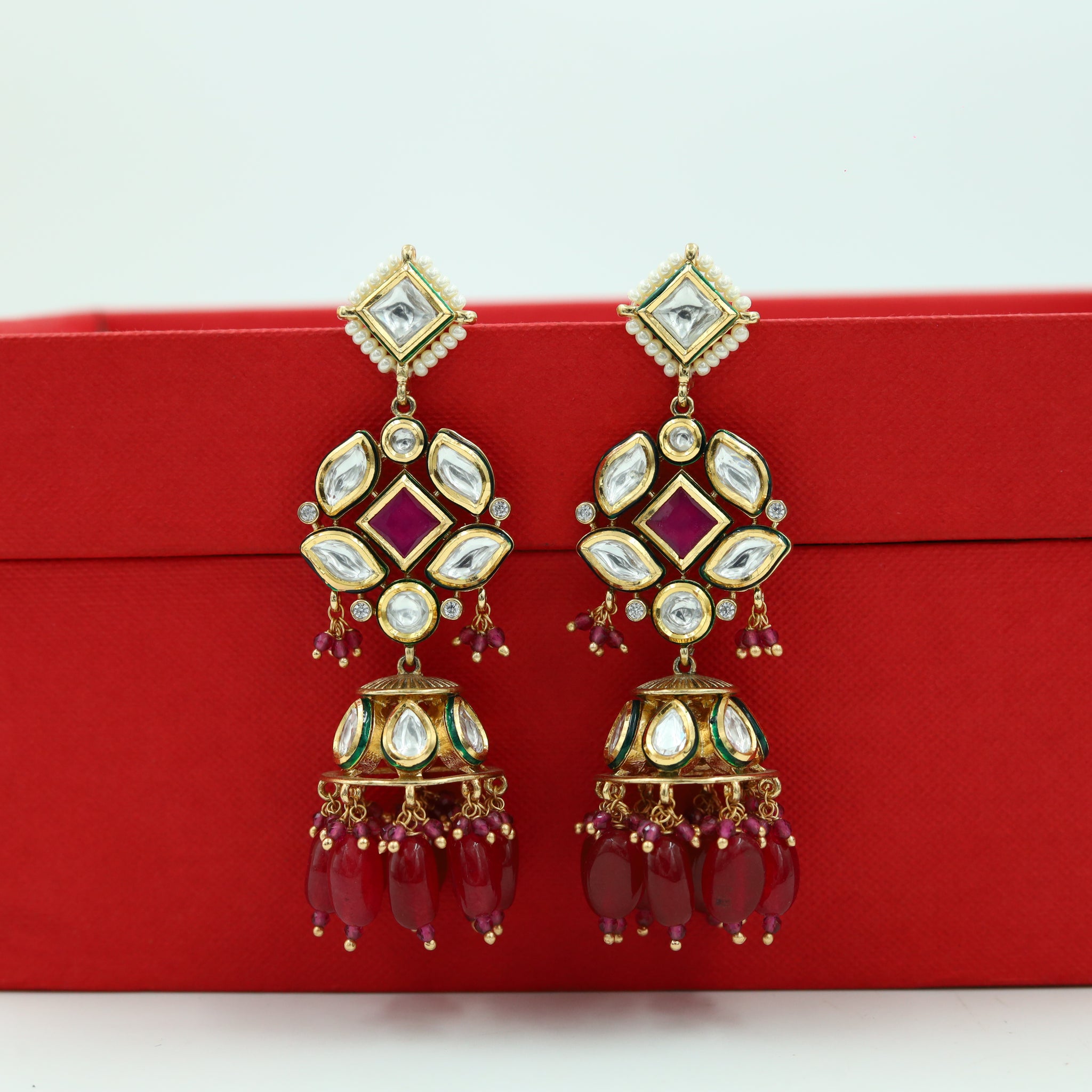 Jhumki Kundan Earring 10105-4-1