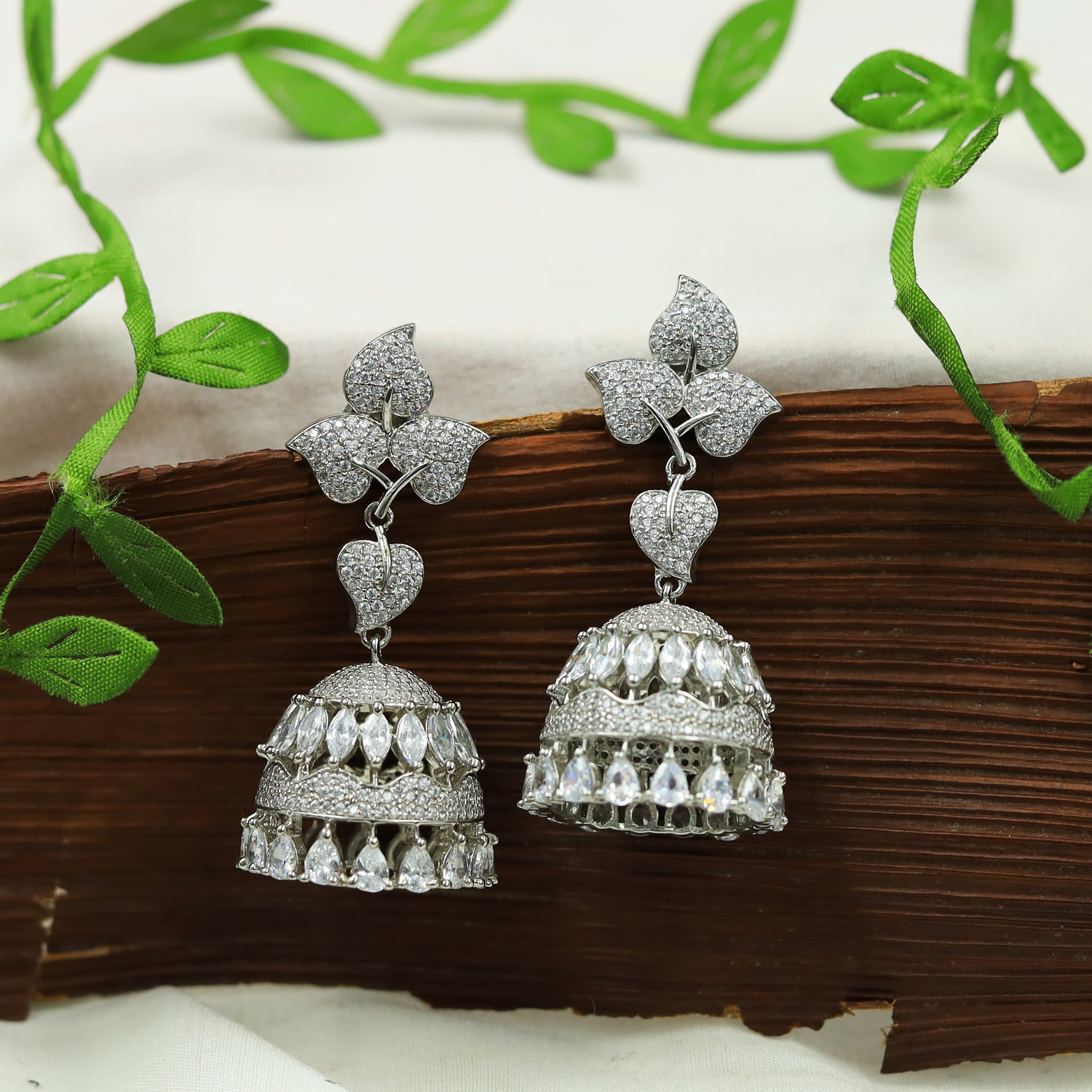 Jhumki Zircon/AD Earring 4199-69