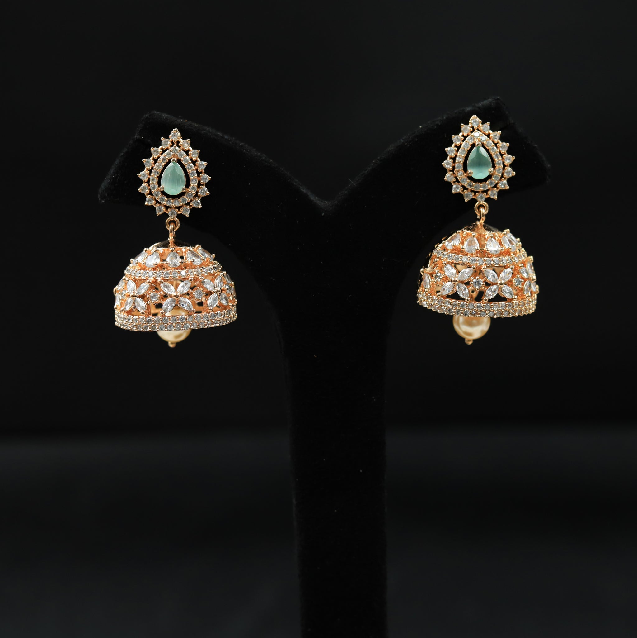 Mint Green Zircon/AD Earring 18048-5230