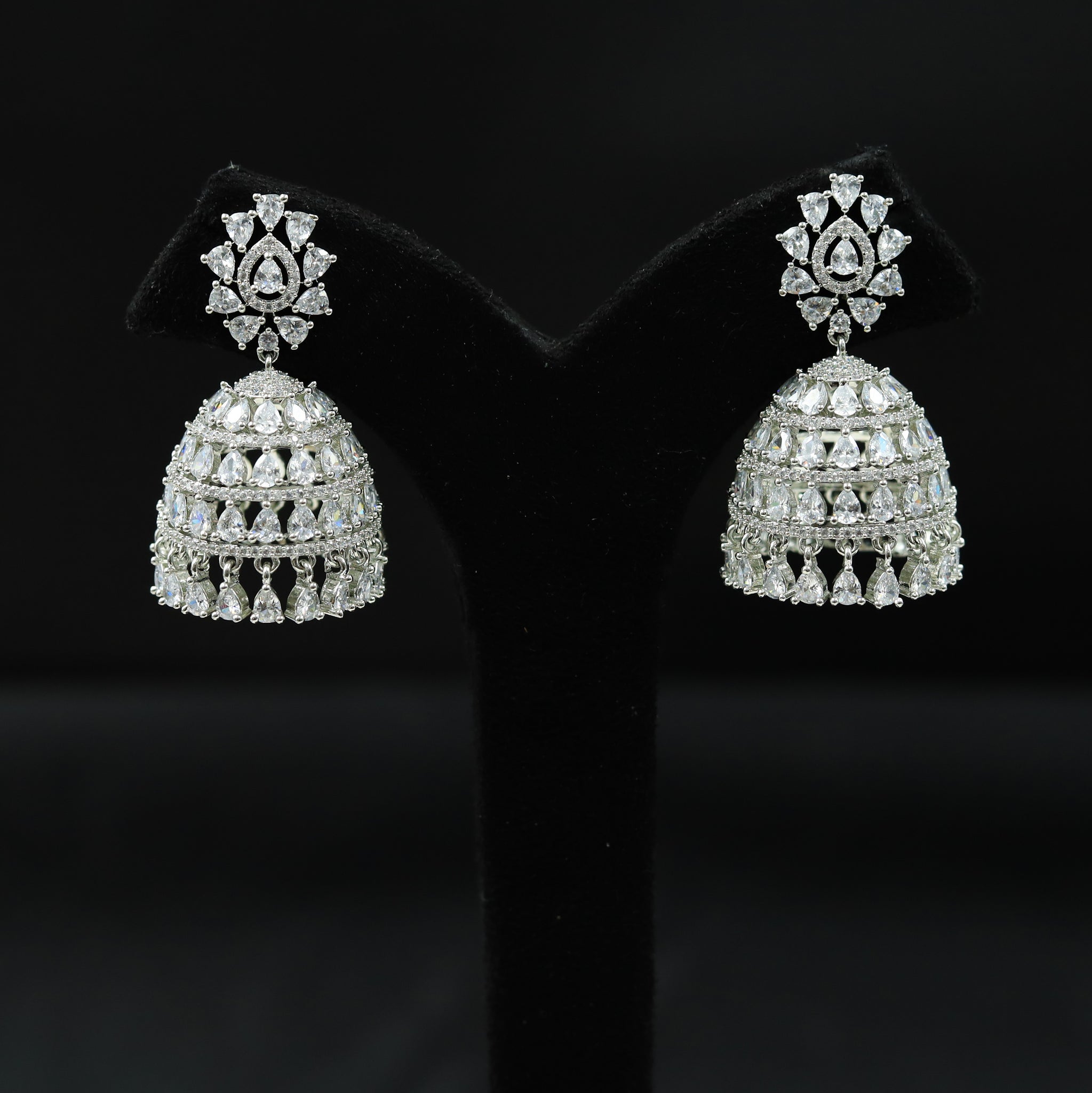 Jhumki Zircon/AD Earring 4176-69