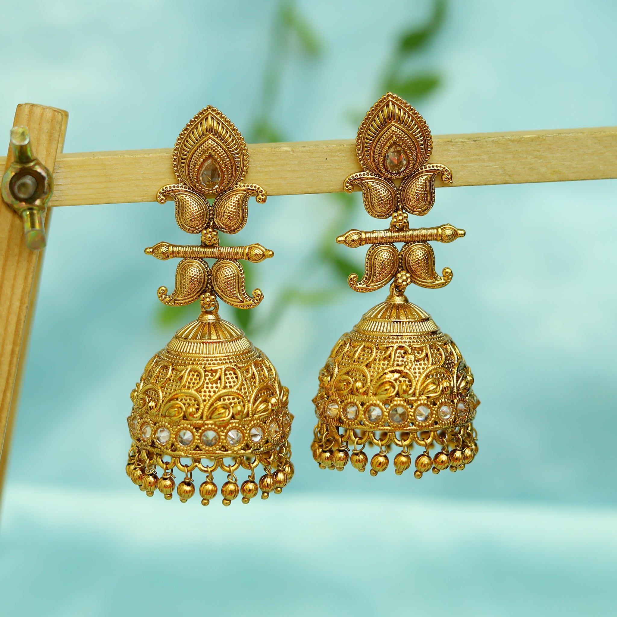 Gold look Jhumki 9766-4850