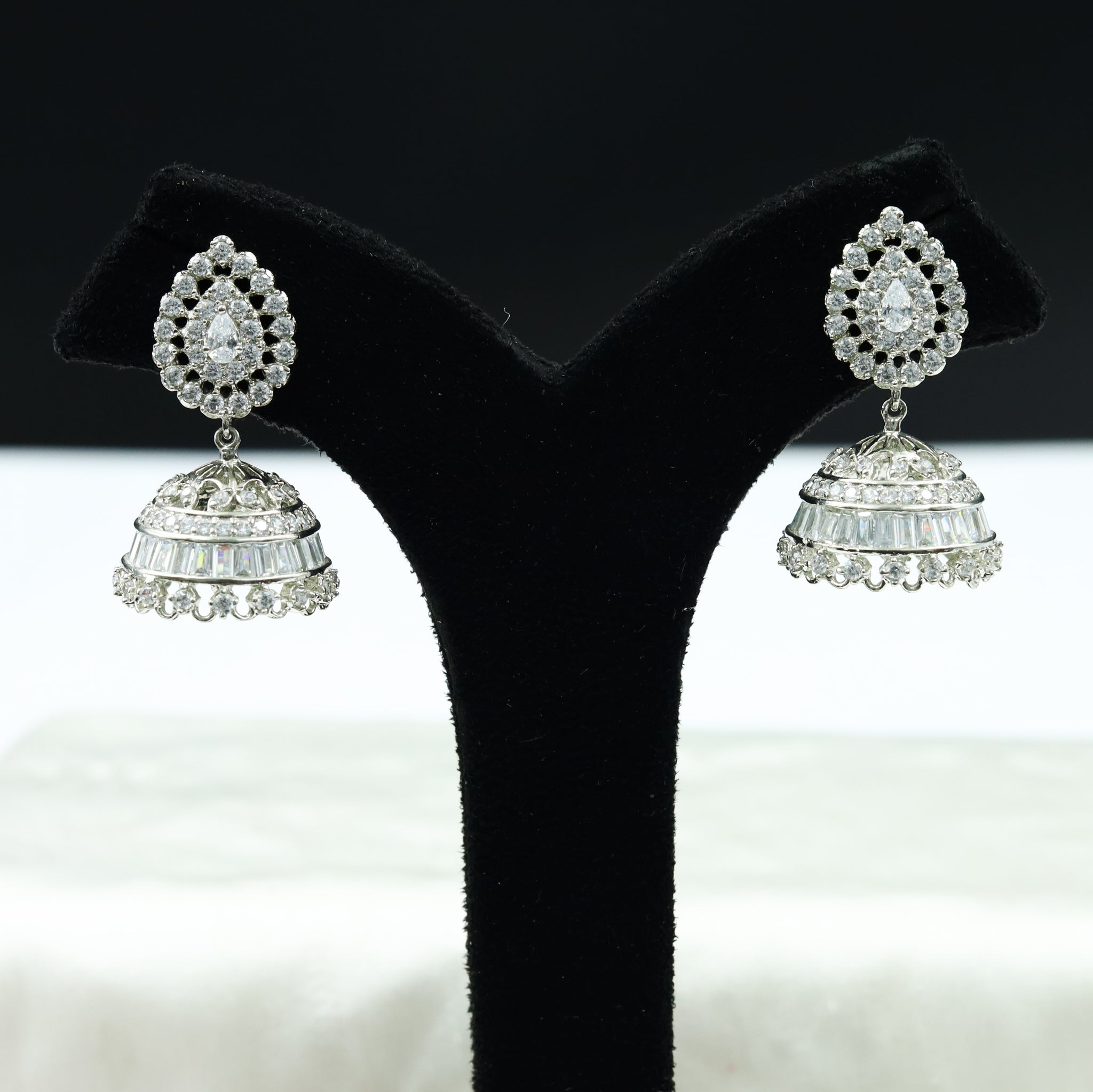 Silver Zircon/AD Earring 18361-5543