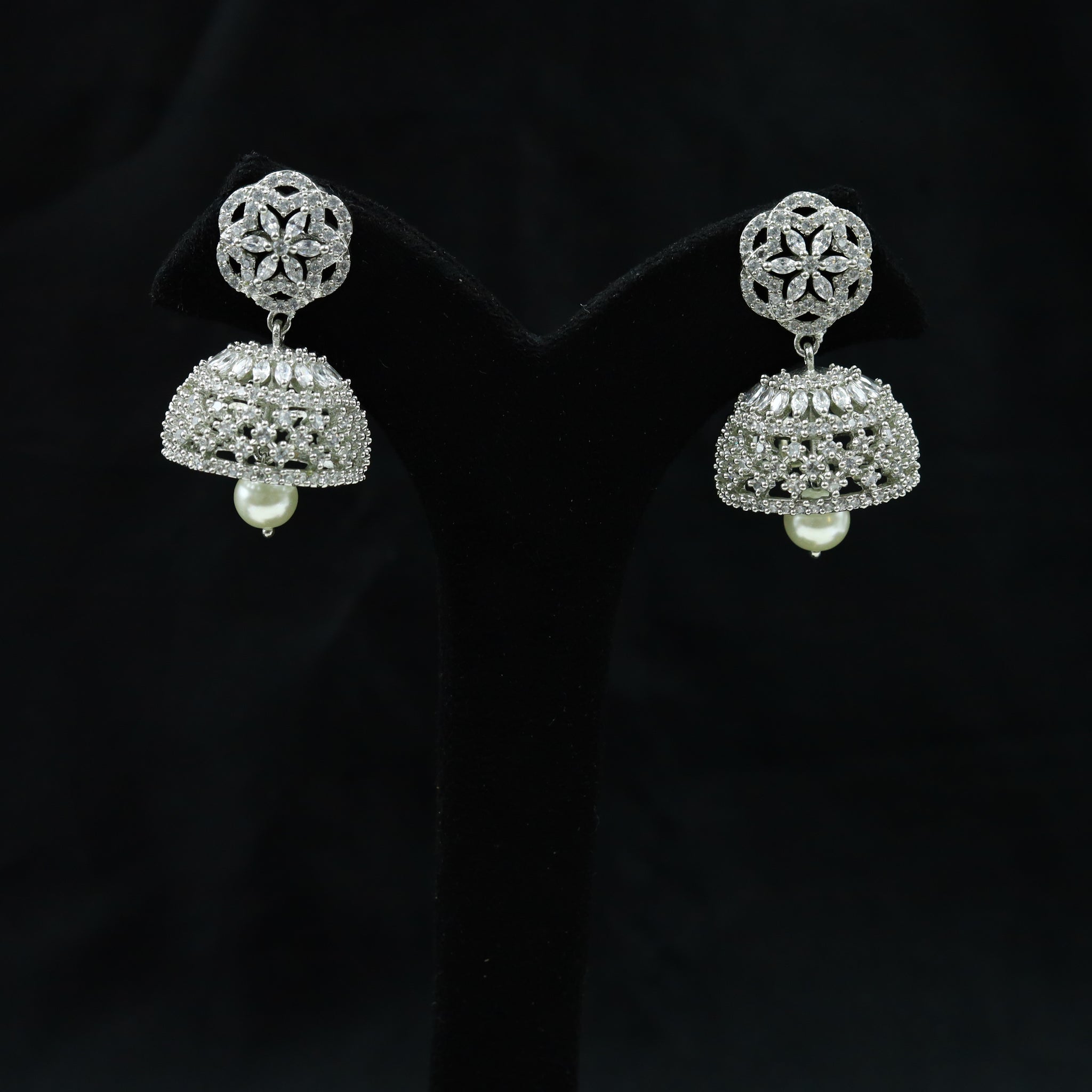 Silver Zircon/AD Earring 18052-5234