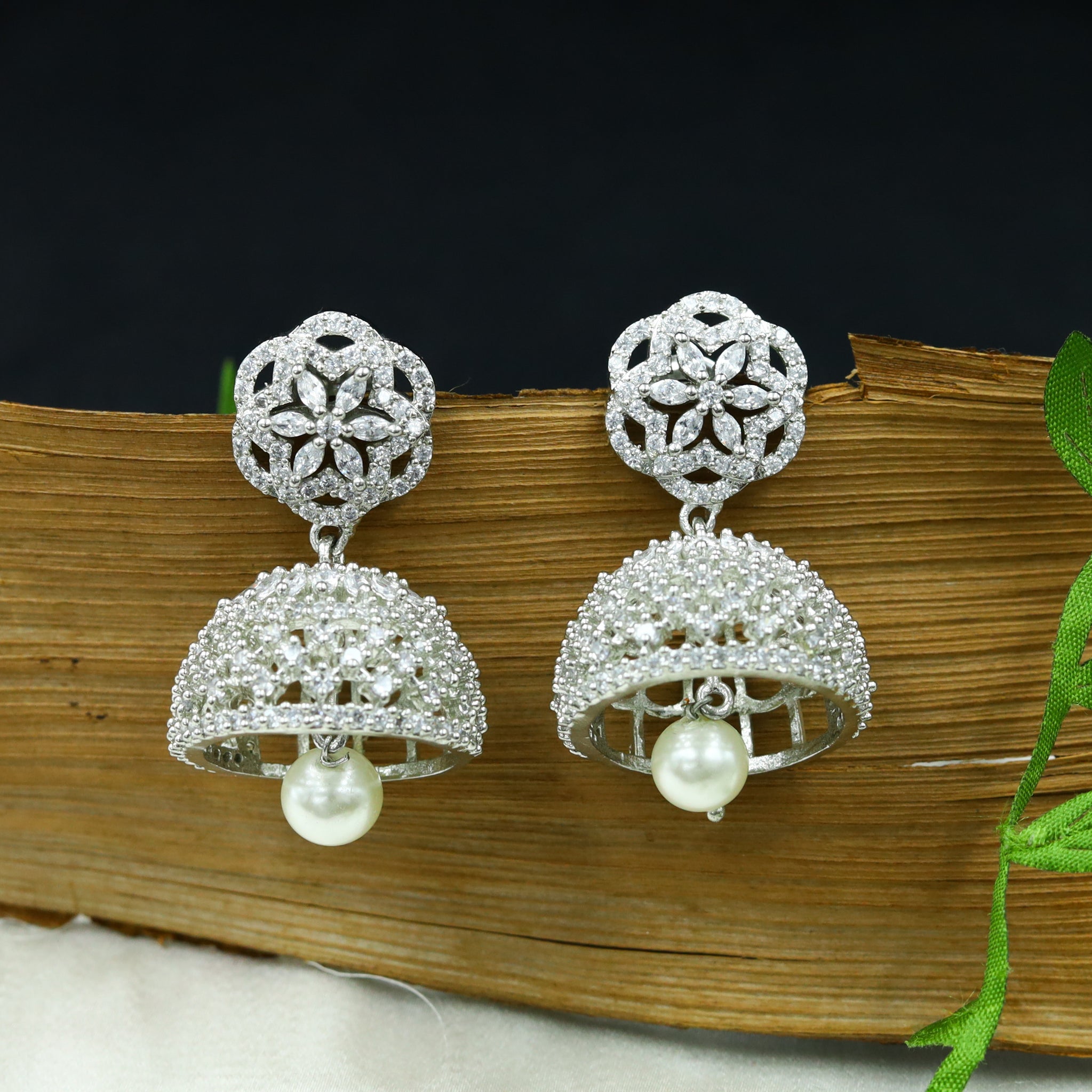 Silver Zircon/AD Earring 18052-5234