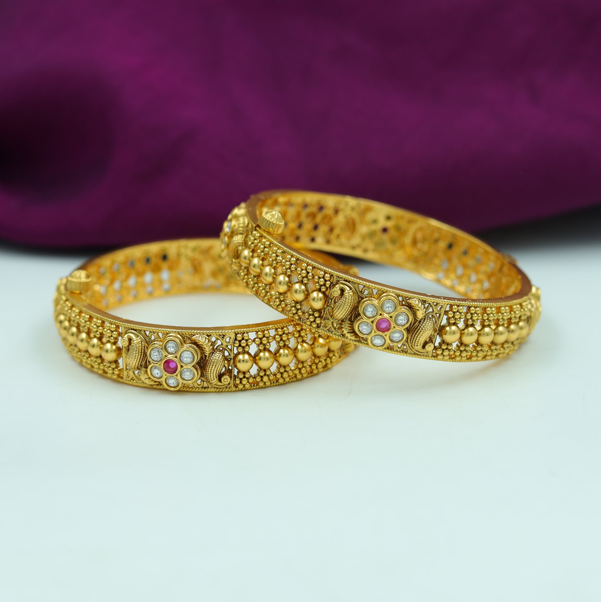 Antique Gold Bangles/Kada 15822-28