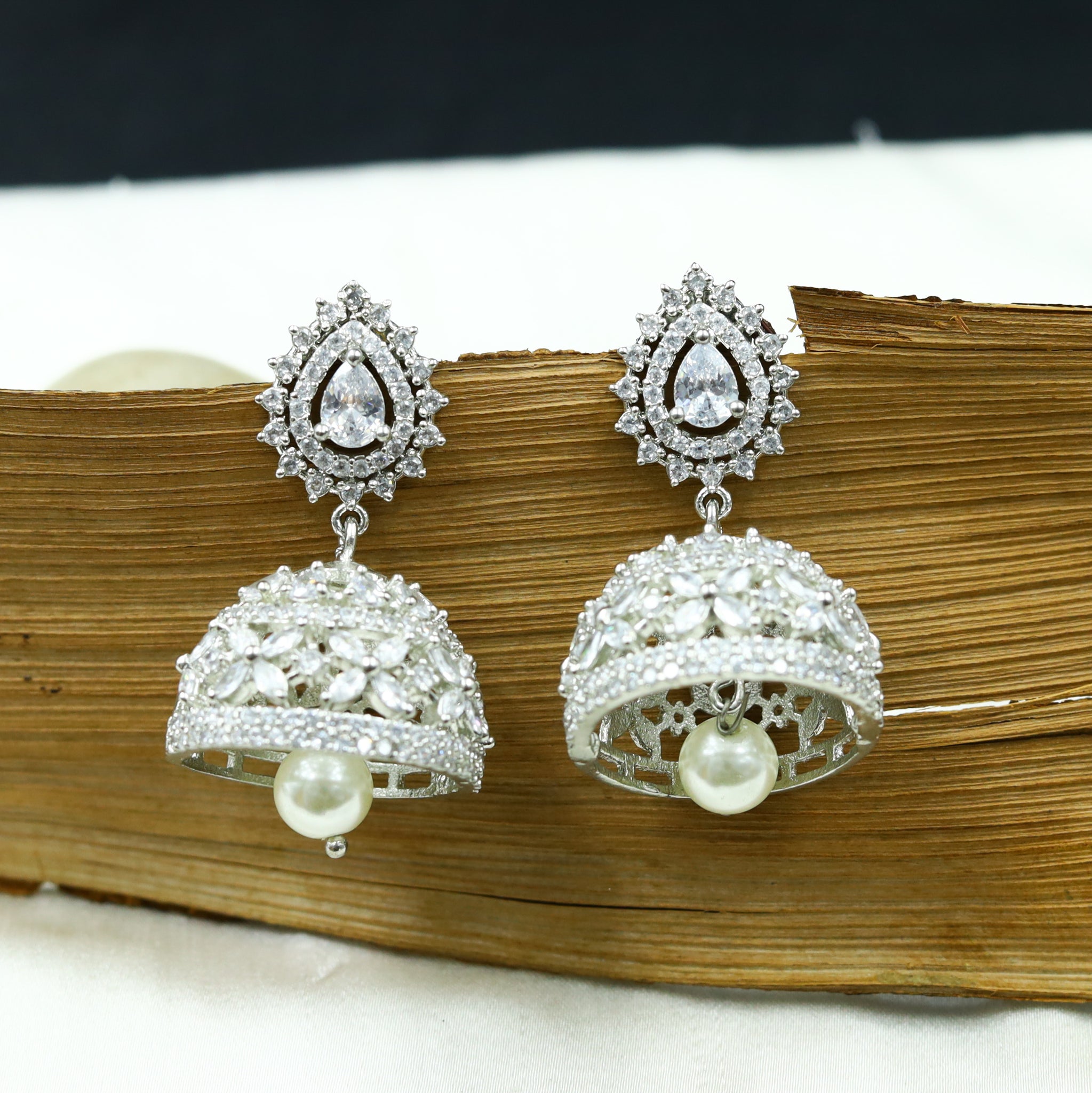 Silver Zircon/AD Earring 18054-5236