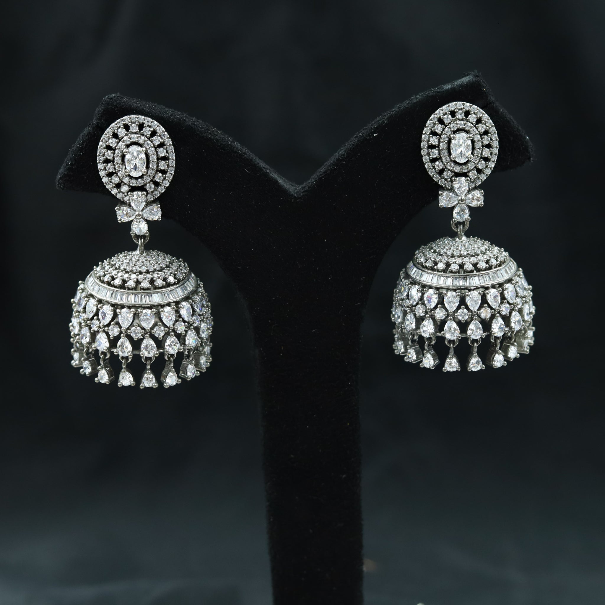 Gray Zircon/AD Earring 18335-5517