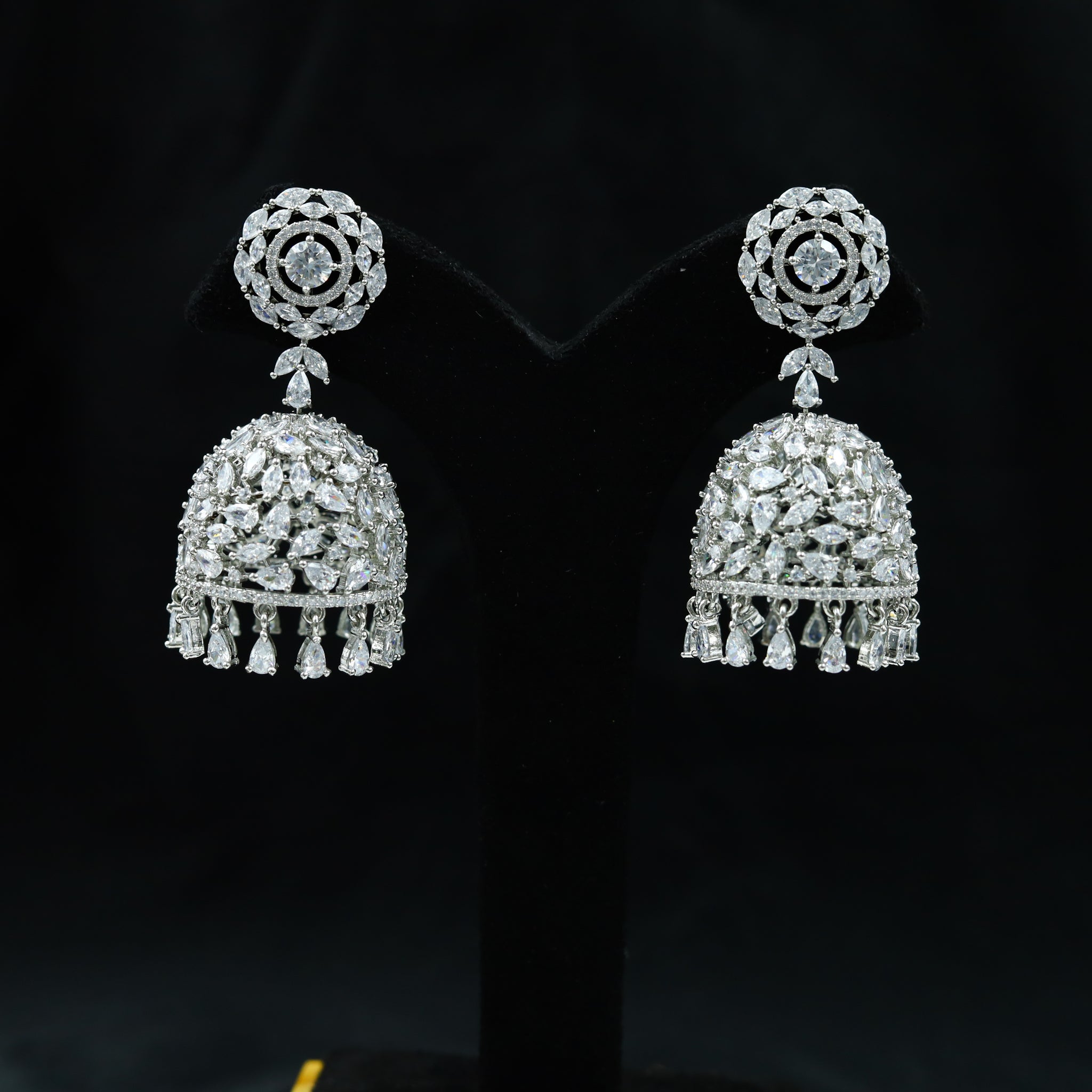 Jhumki Zircon/AD Earring 7425-34