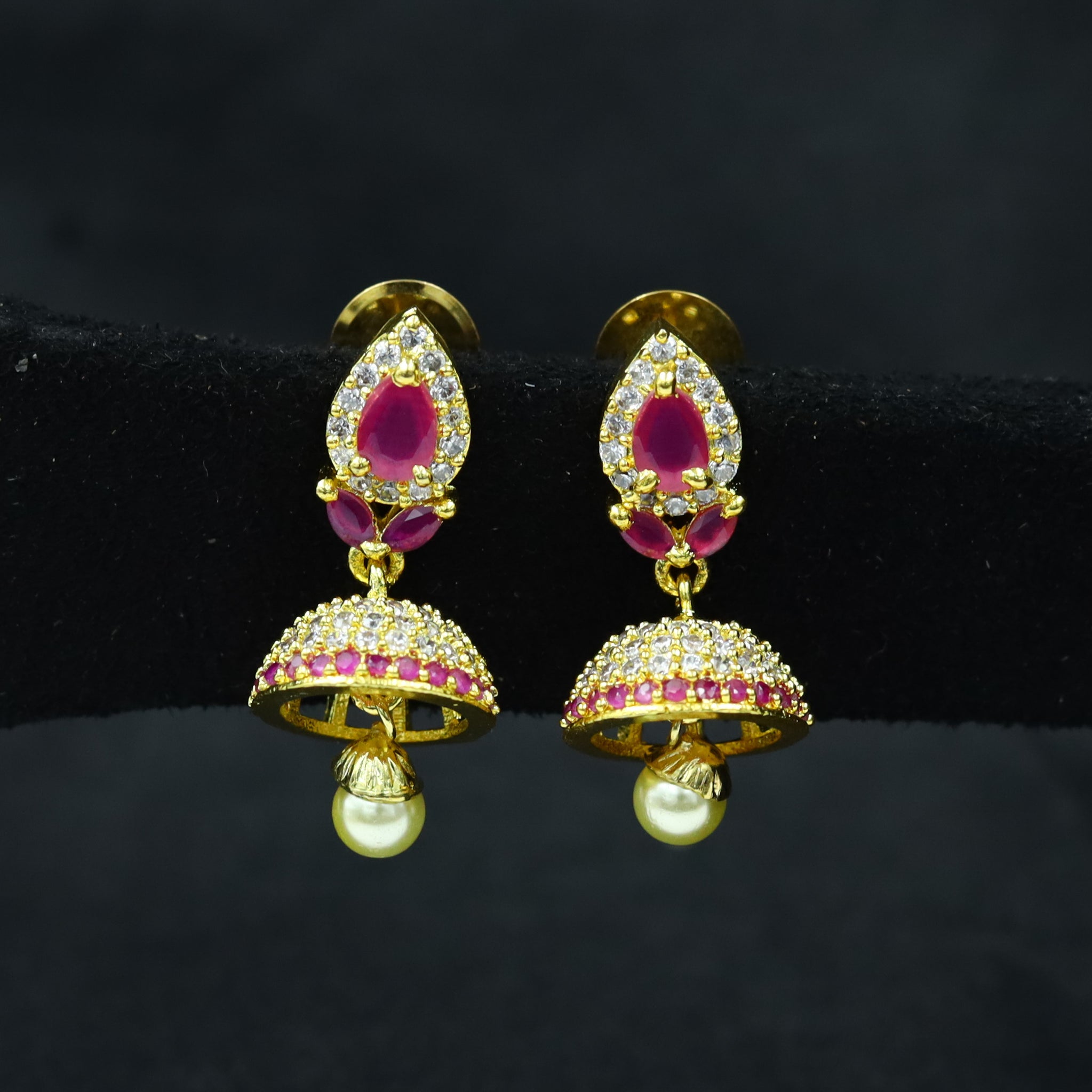 Jhumki Zircon/AD Earring 4797-33