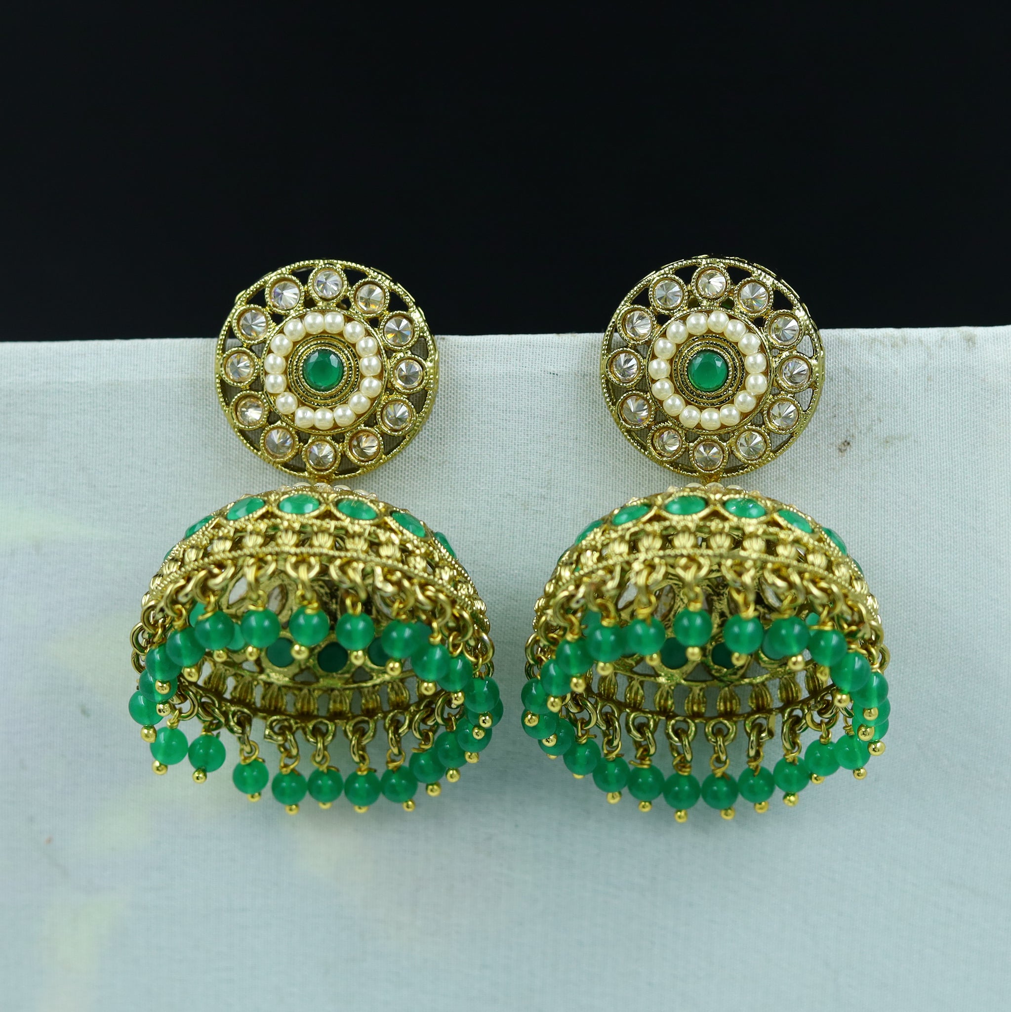 Green Antique Earrings