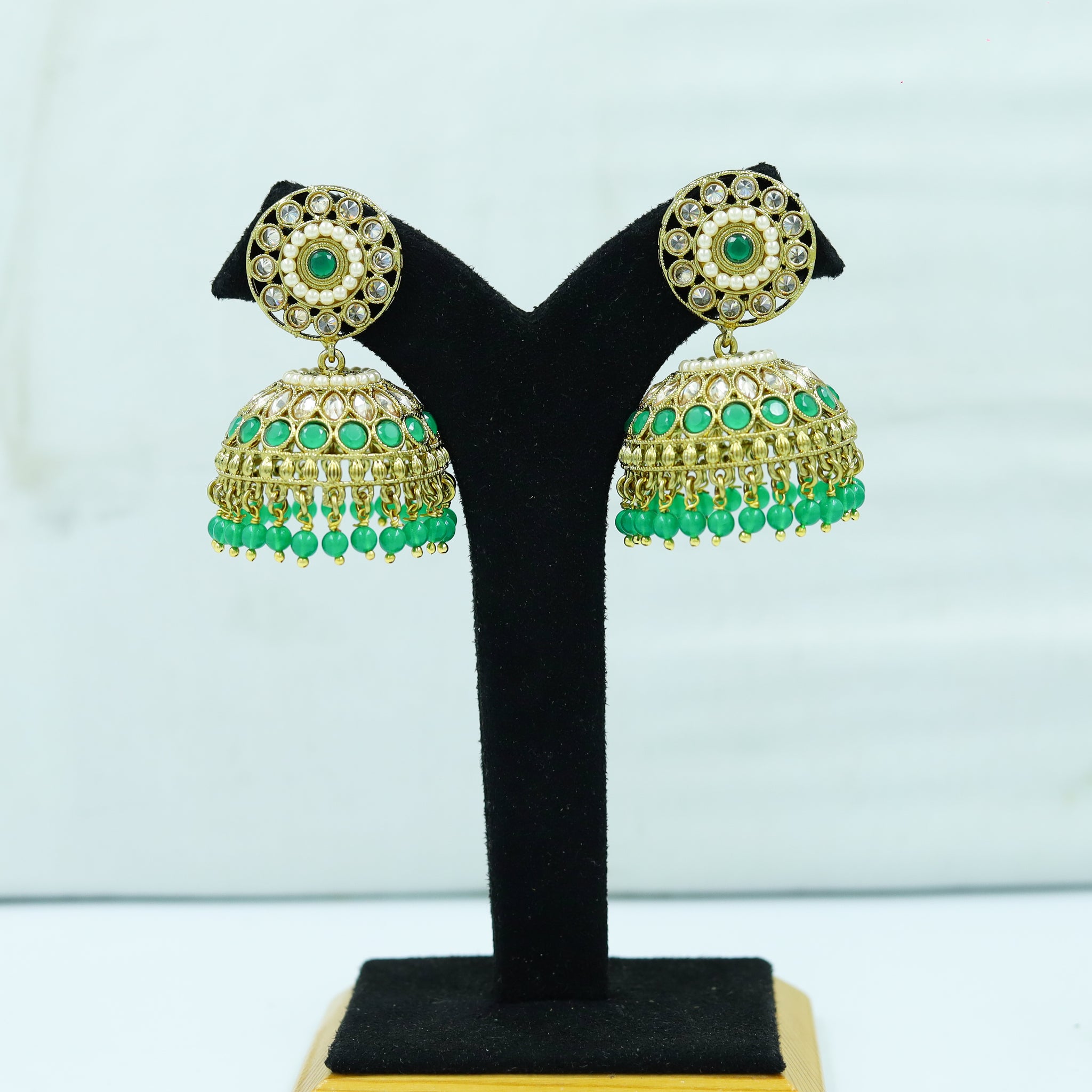 Green Antique Earrings