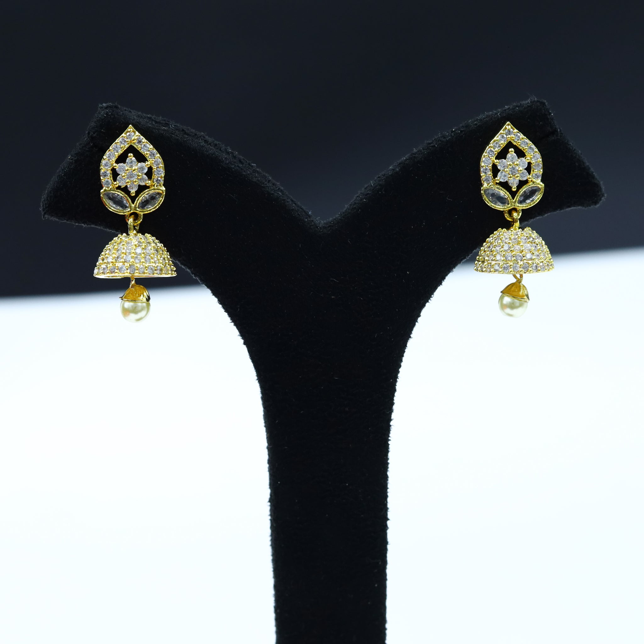 Jhumki Zircon/AD Earring 4790-33