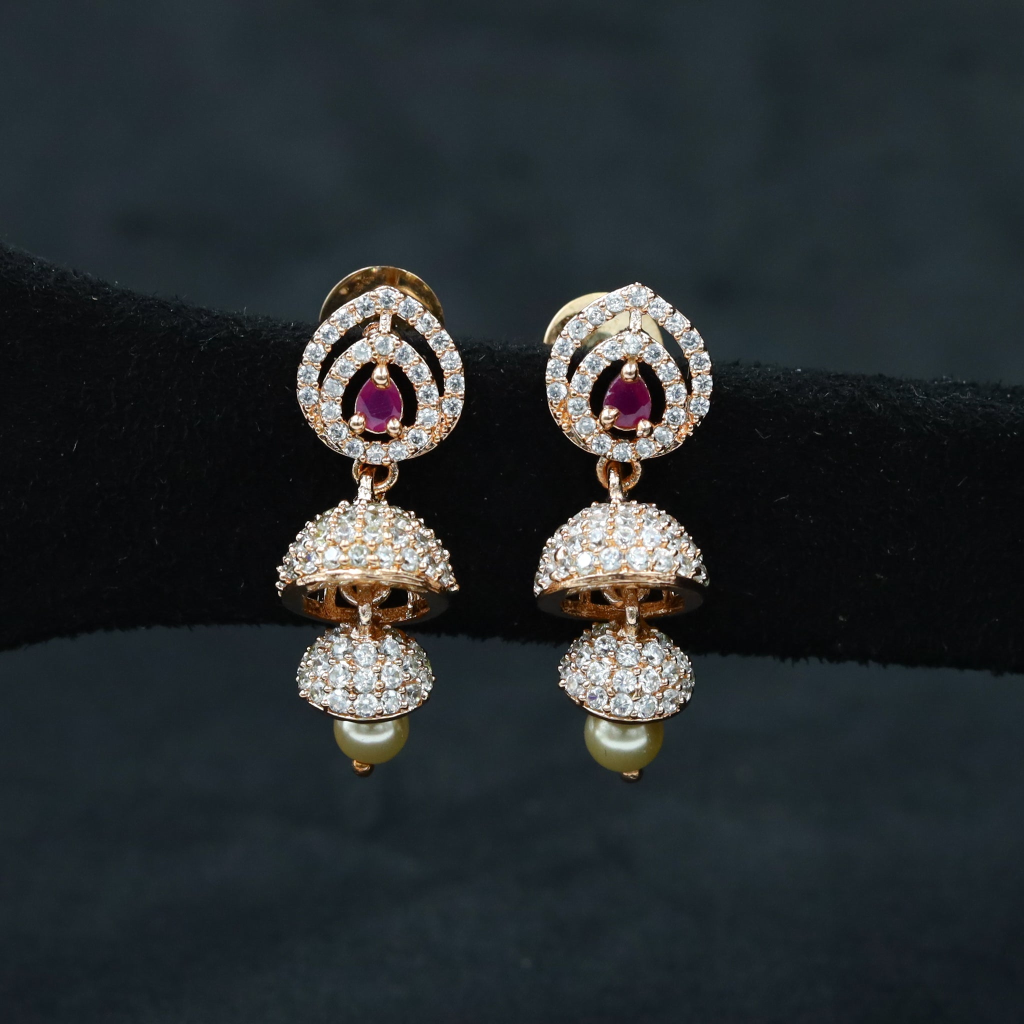 Jhumki Zircon/AD Earring 4771-33