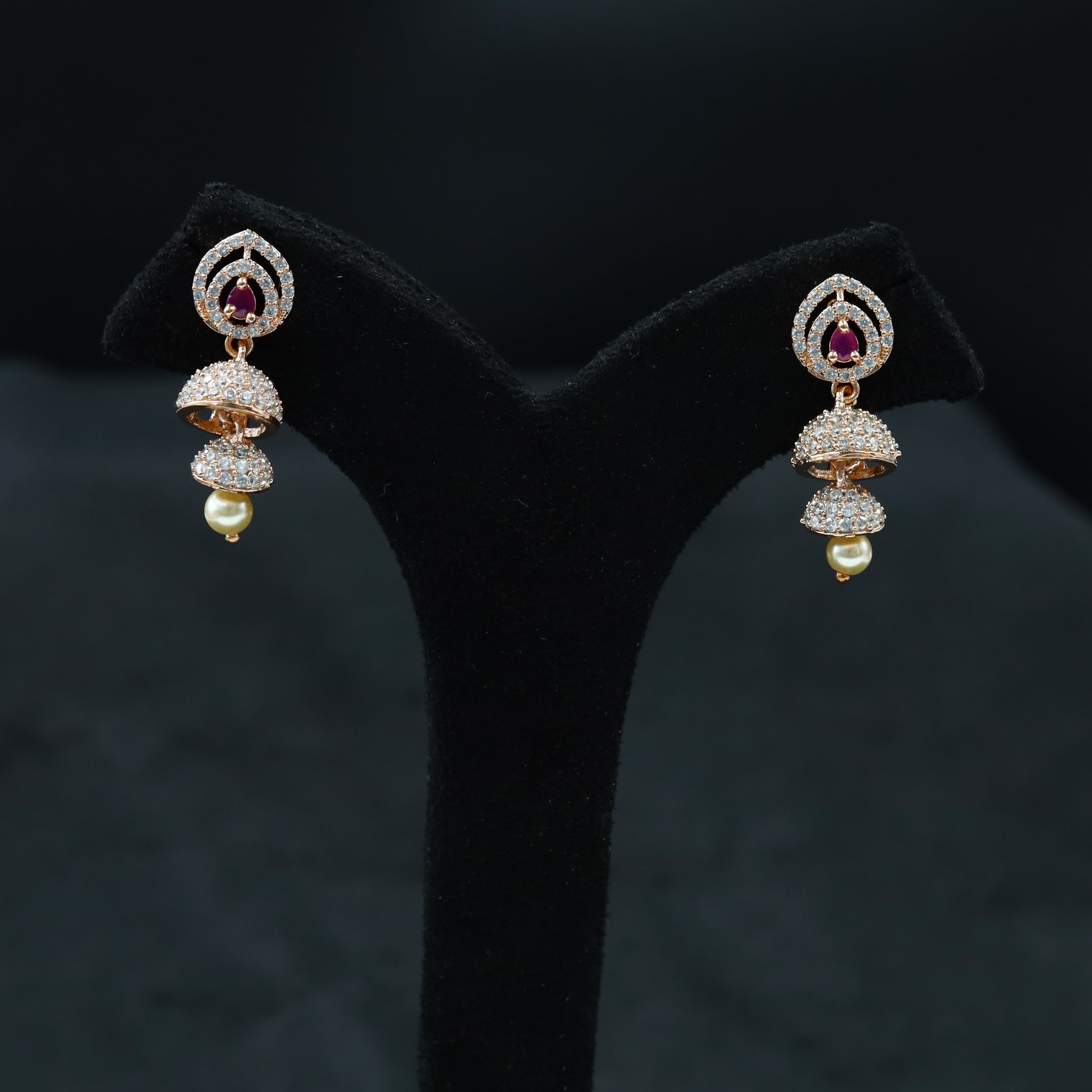 Jhumki Zircon/AD Earring 4771-33