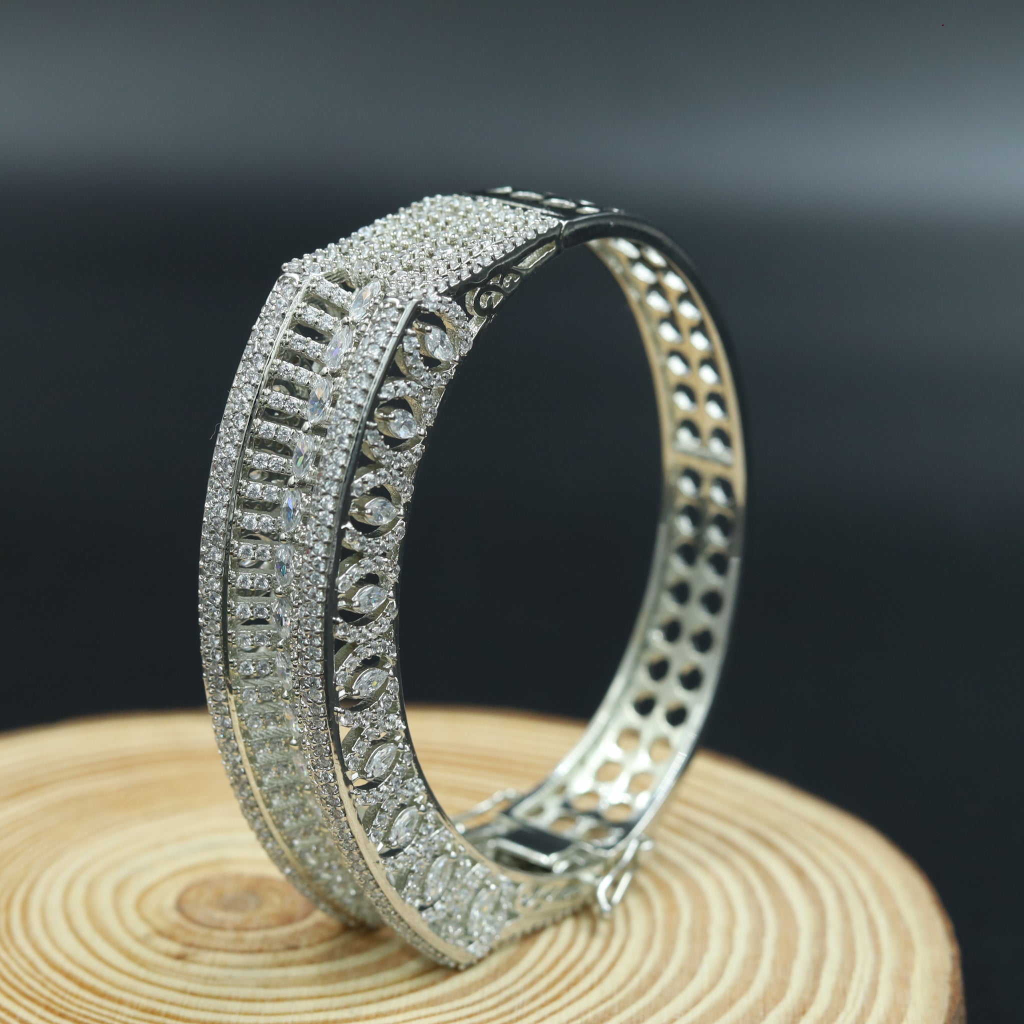 Zircon/AD Silver Bracelet 16541-3688