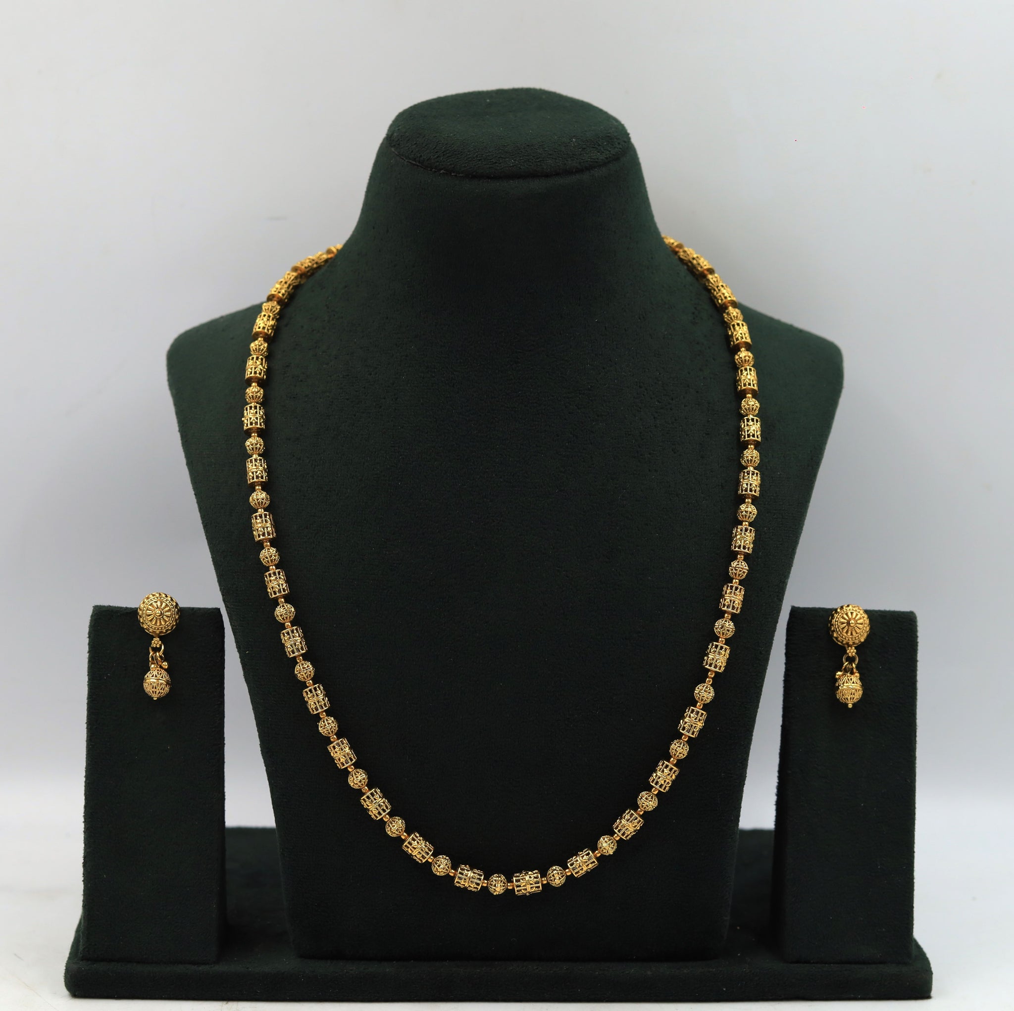 Long Neck Pearl Necklace Set 12903-31