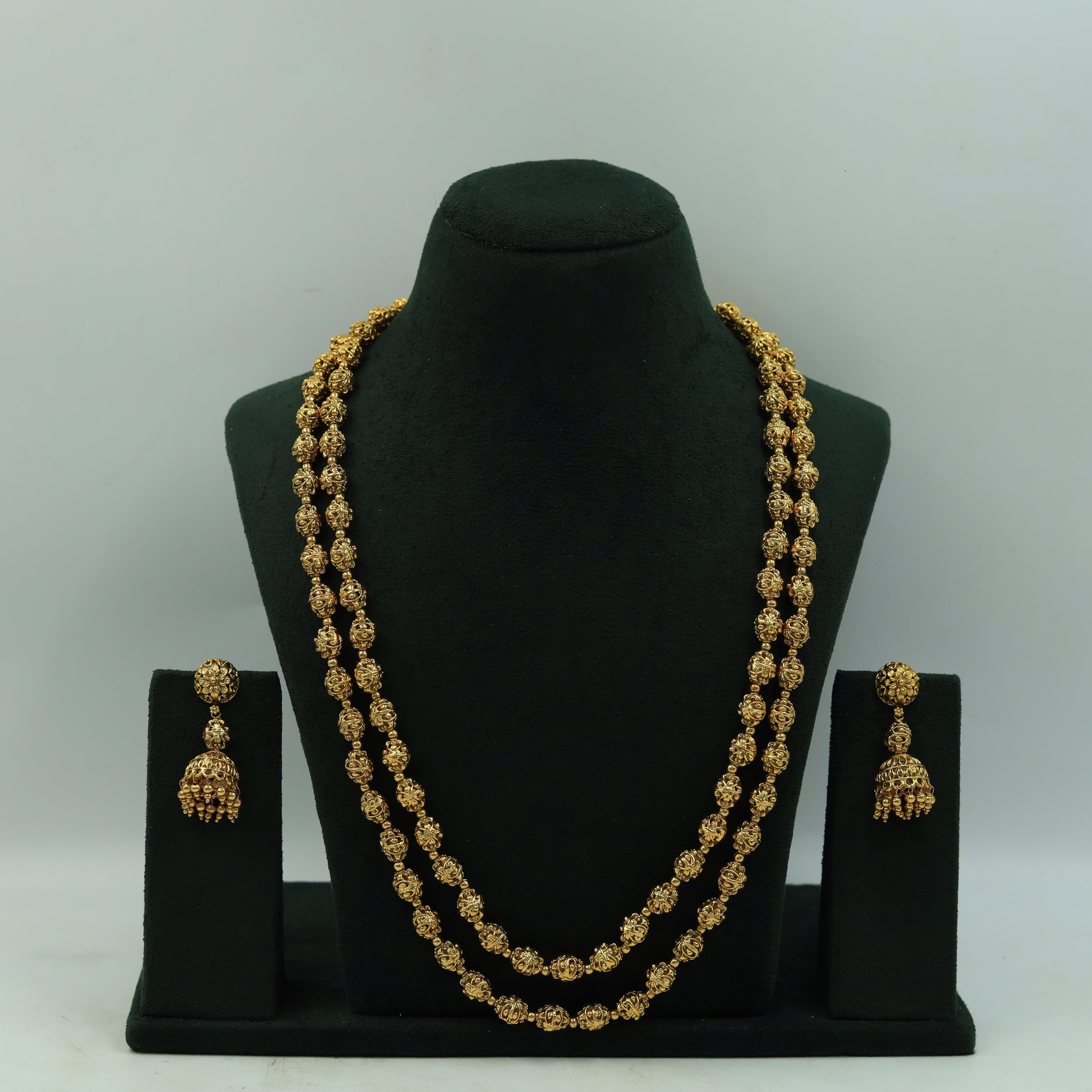 Long Neck Pearl Necklace Set 3720-28