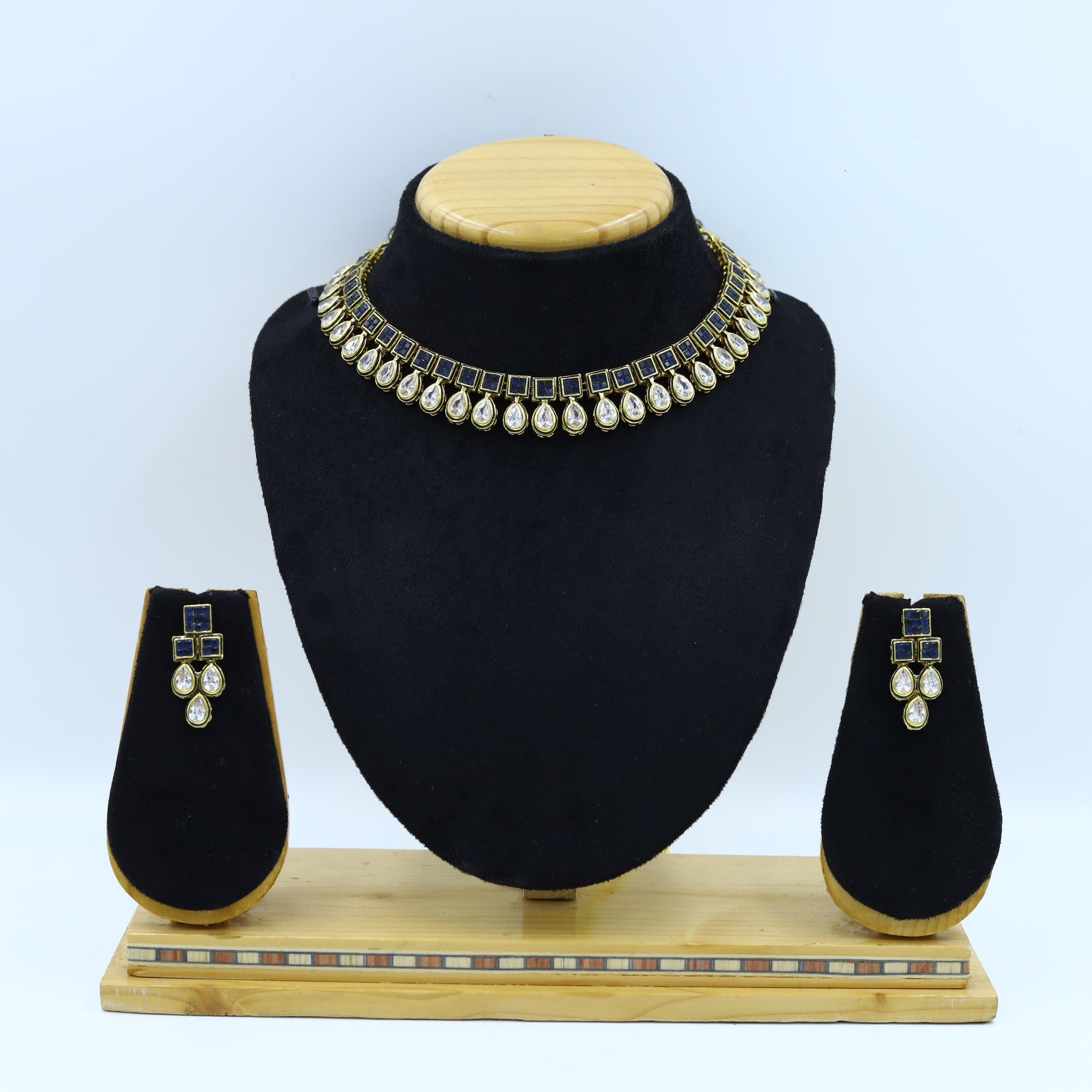 Polki Necklace Set 1505-21