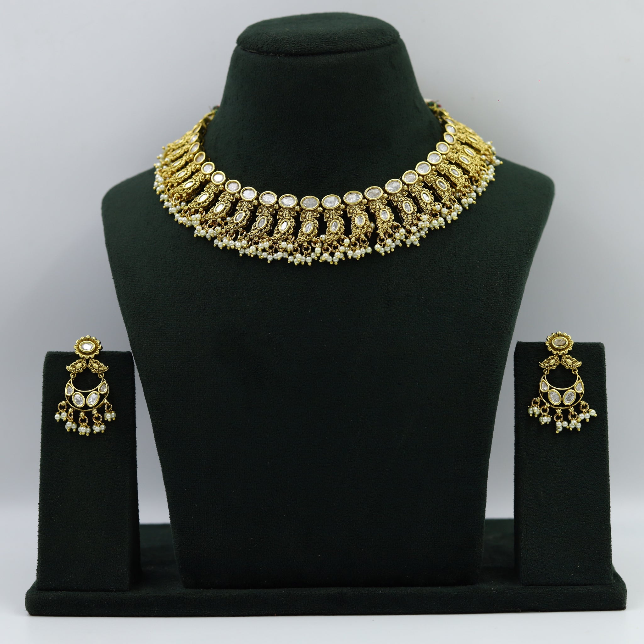 Round Neck Antique Necklace Set 3639-28