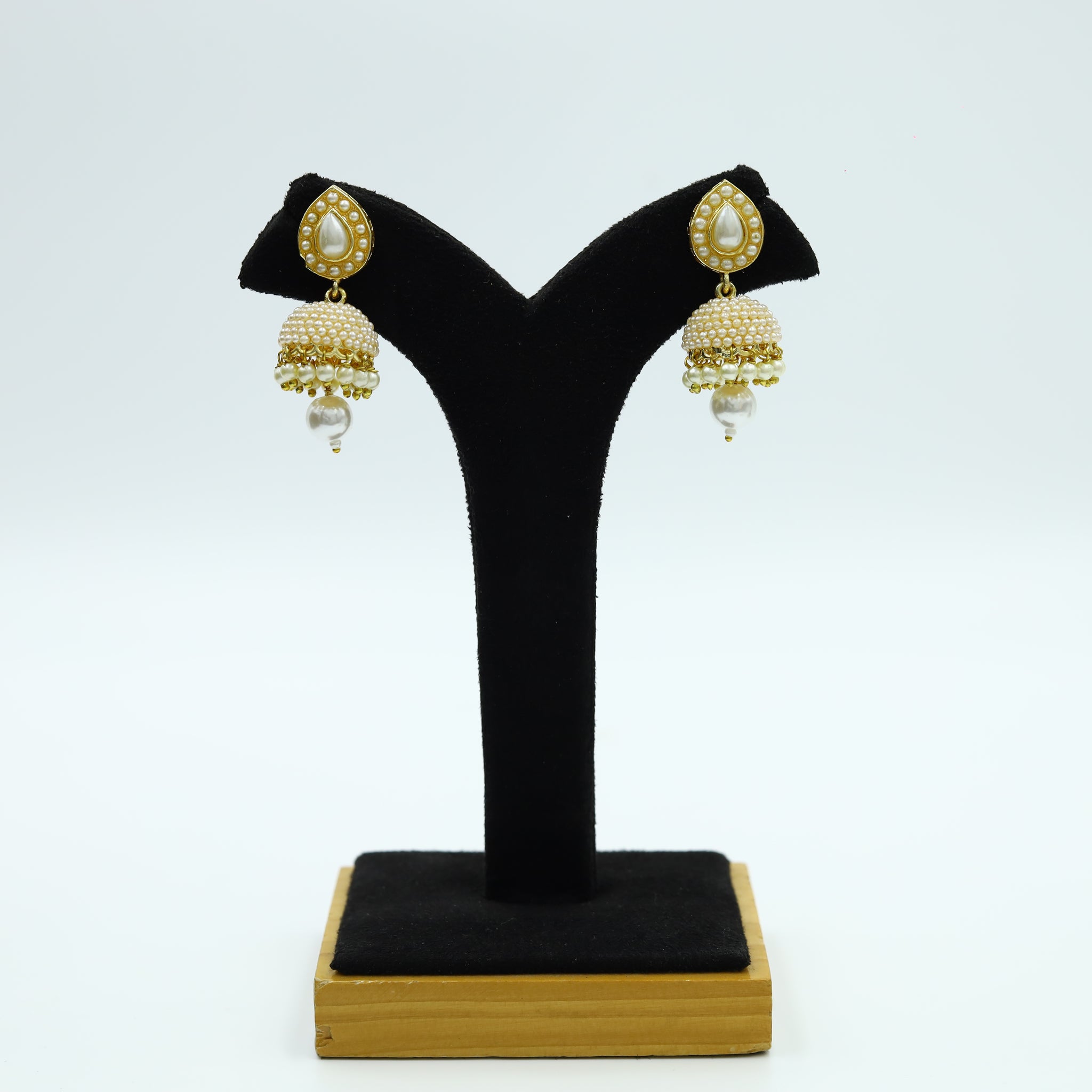 Jhumki Gold Look Earring 11223-1