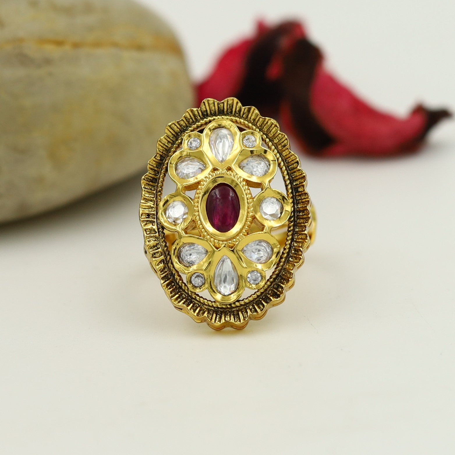 Kundan Ring 7809-21